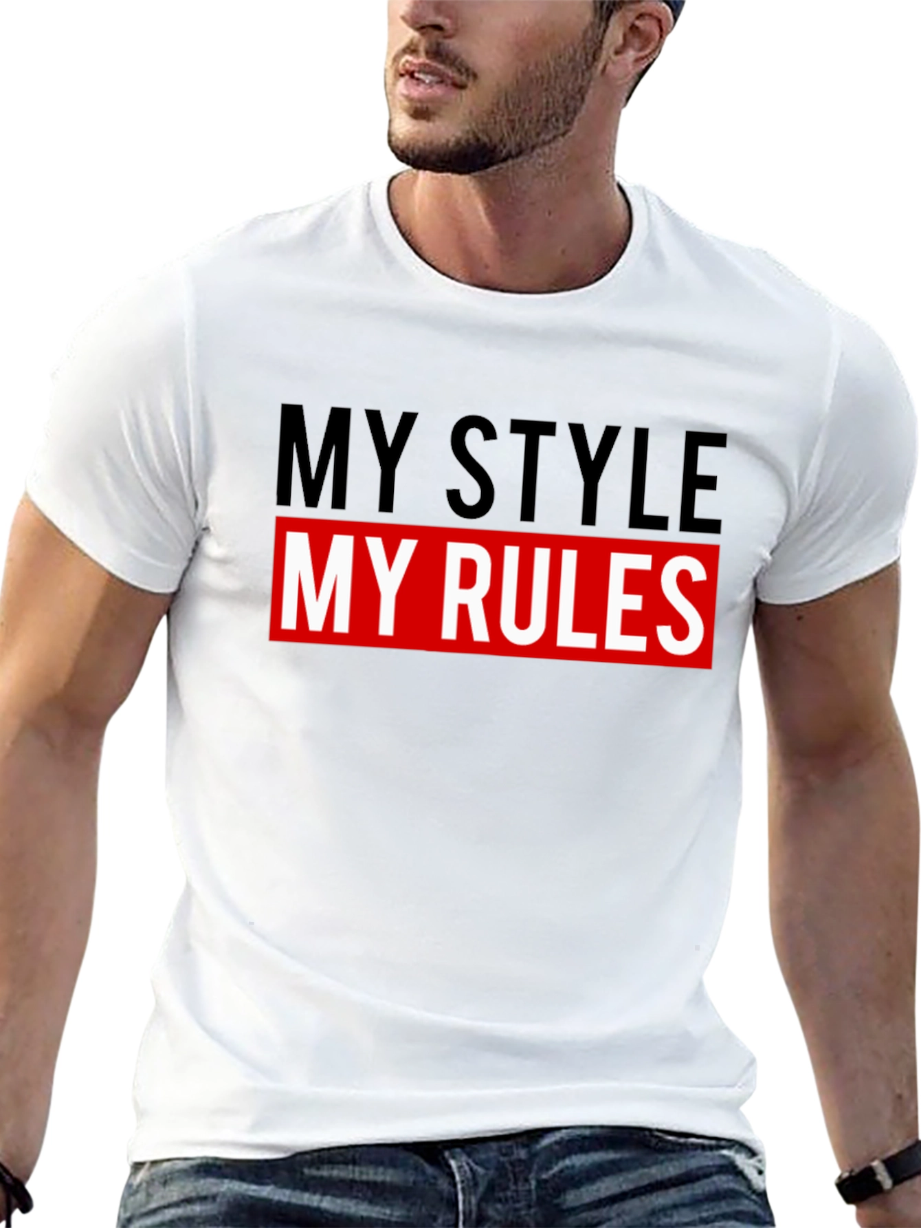 My Style My Rules Graphic Tee - Black