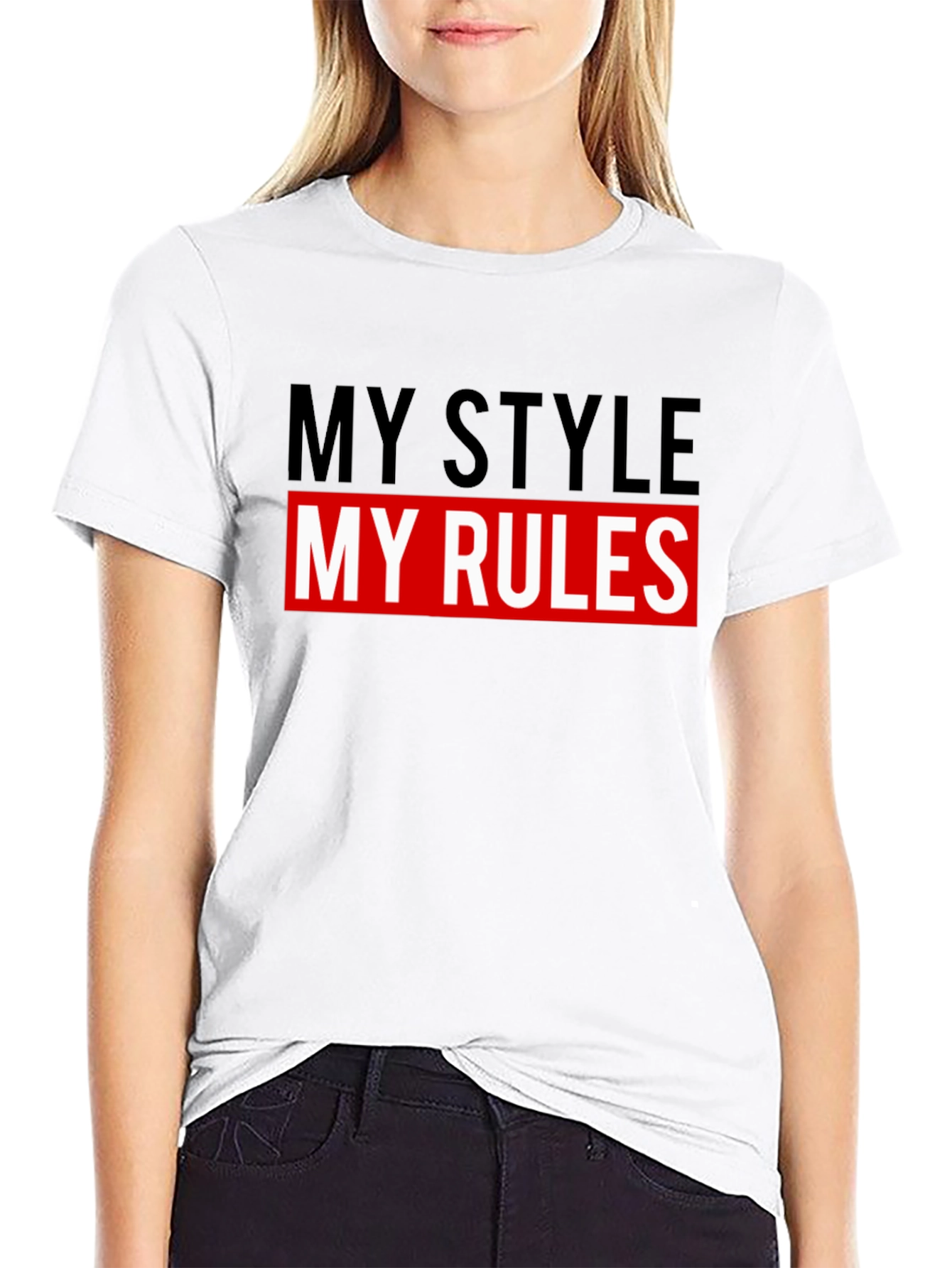 My Style My Rules Graphic Tee - Black