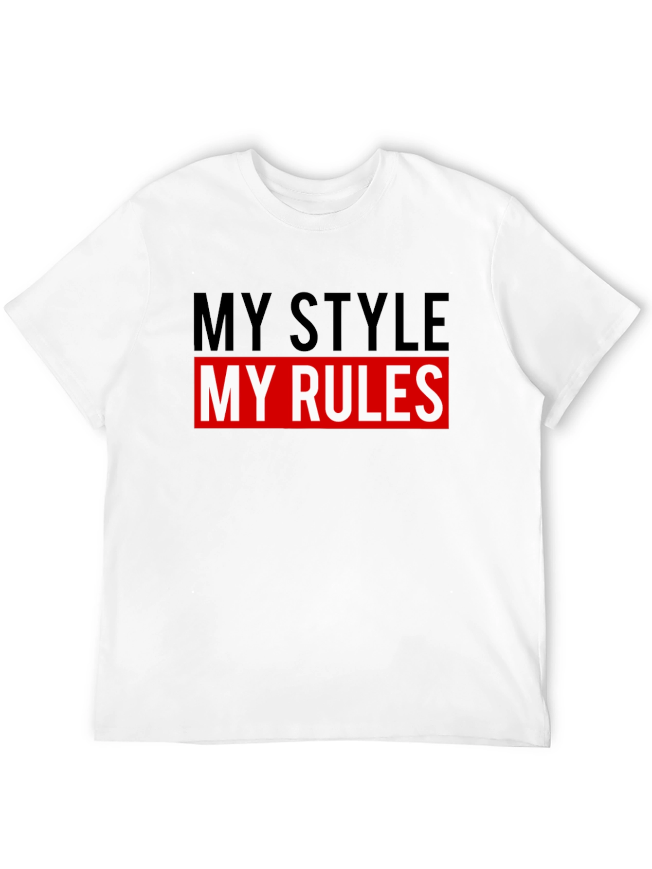 My Style My Rules Graphic Tee - Black