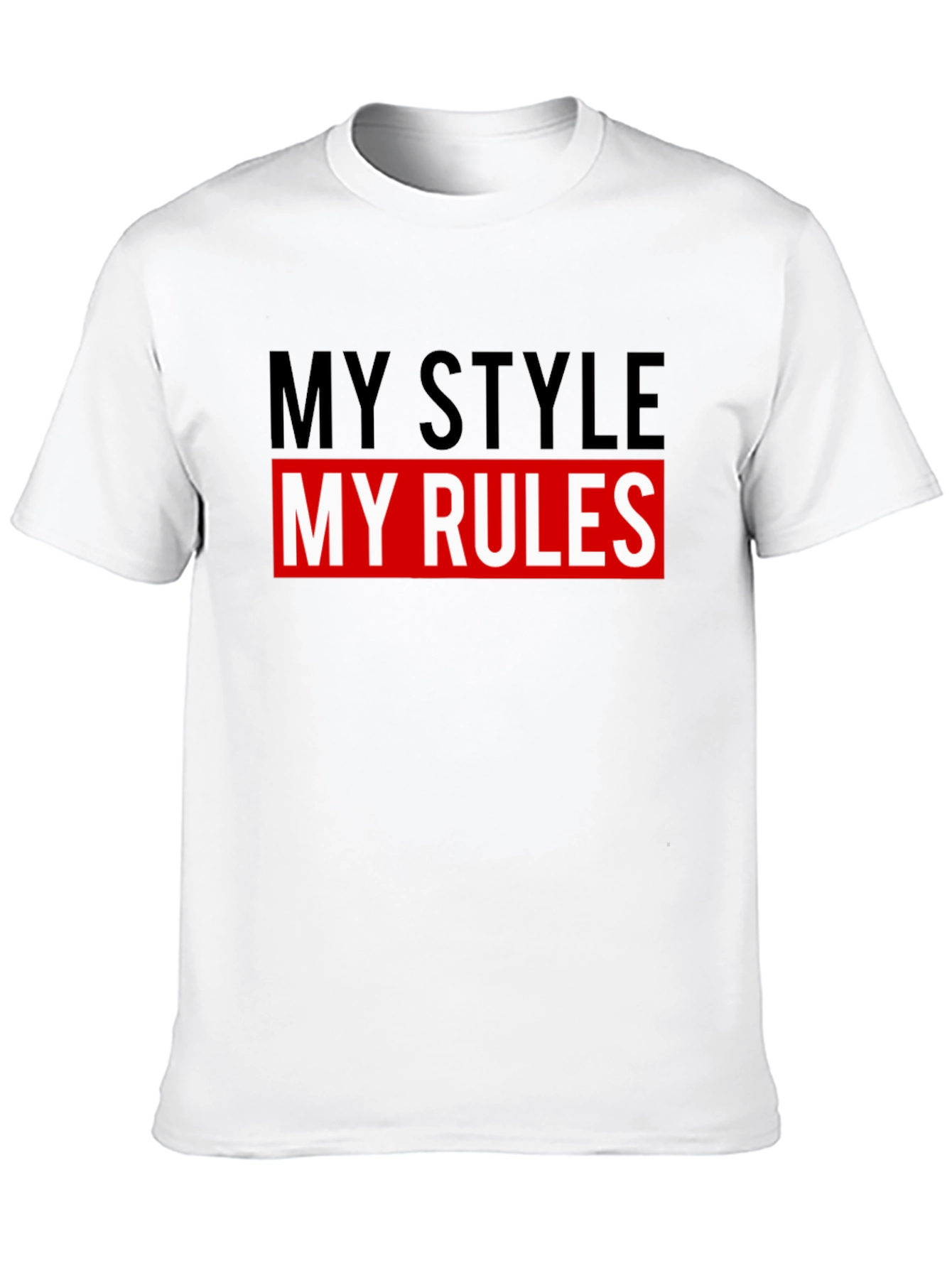 My Style My Rules Graphic Tee - Black