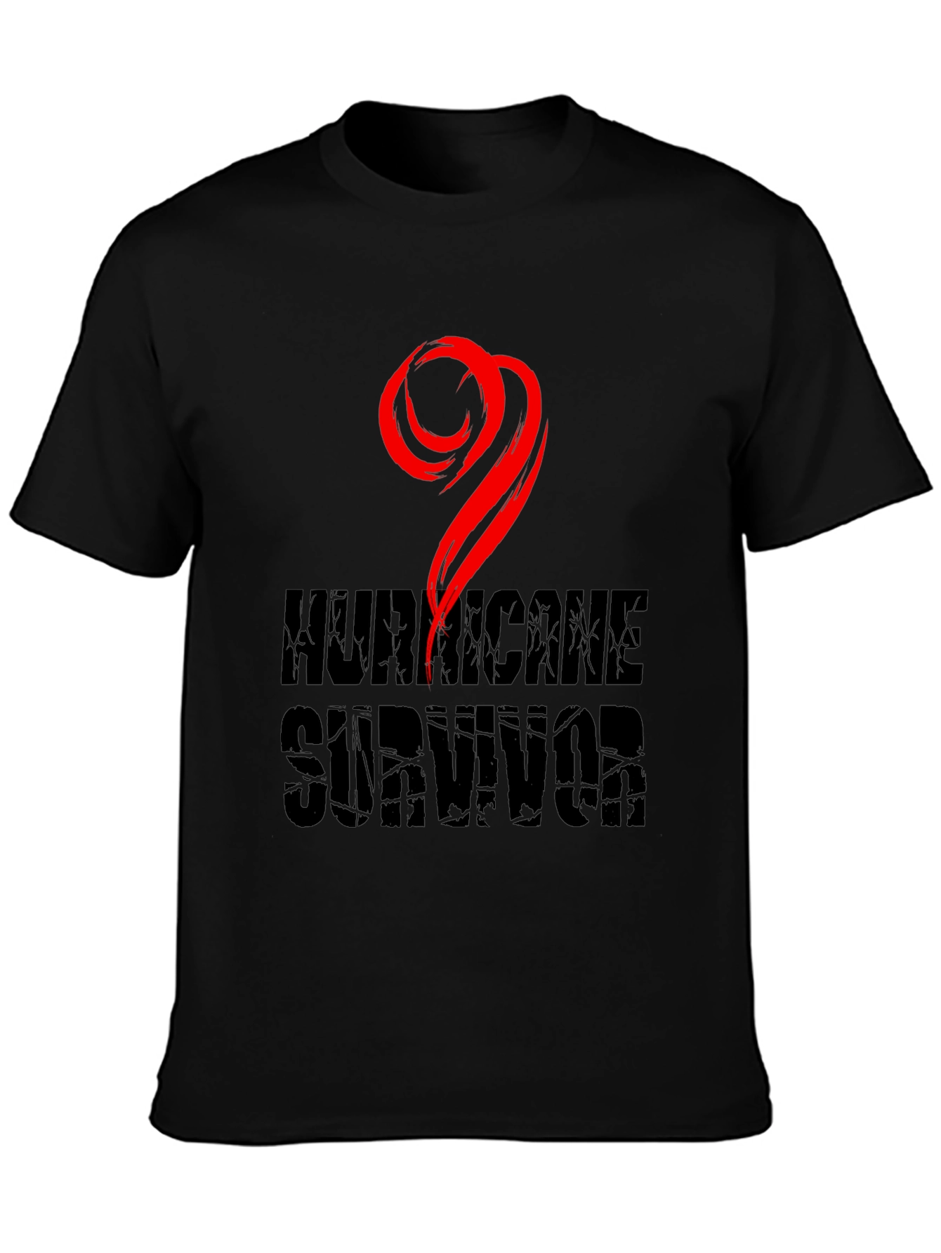 Hurricane Survivor Graphic Tee - Black