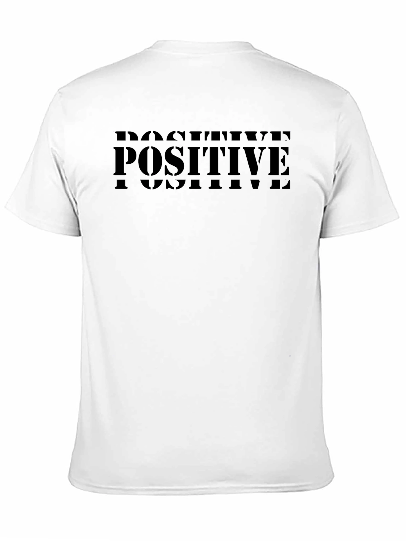 Positive Graphic Tee - Modern Crew Neck T-Shirt