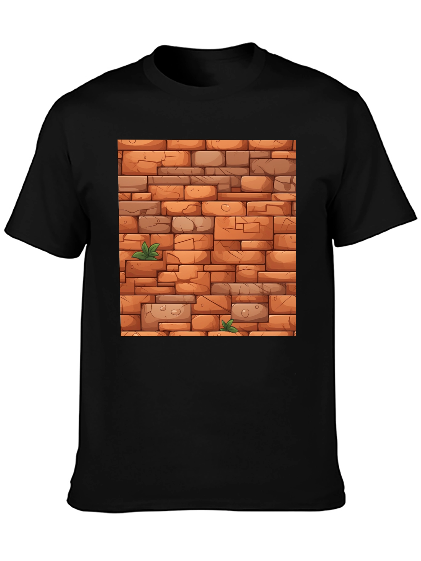 Brick Wall Graphic Tee - Unique Design!