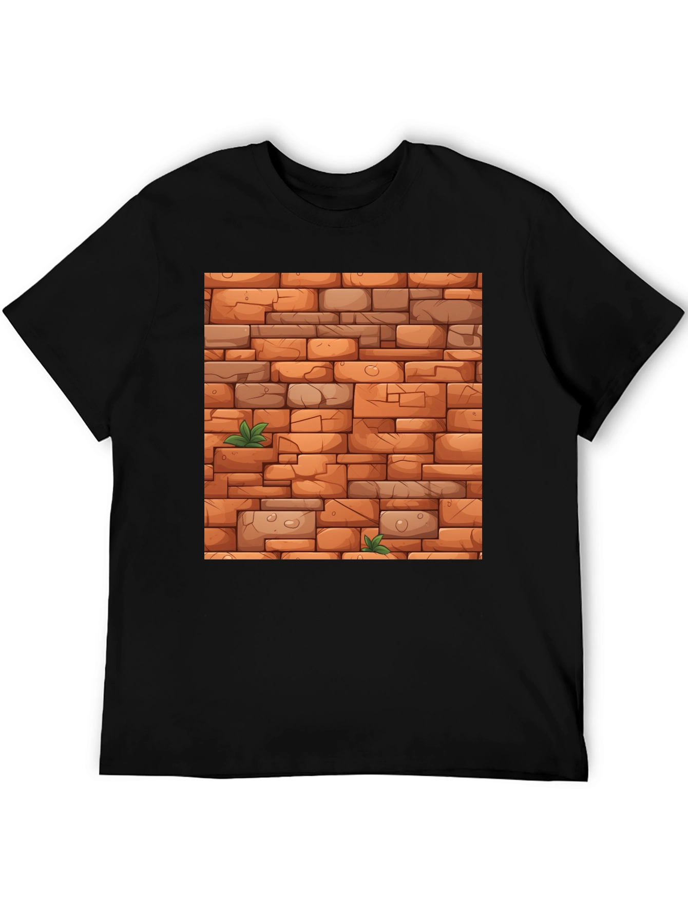 Brick Wall Graphic Tee - Unique Design!