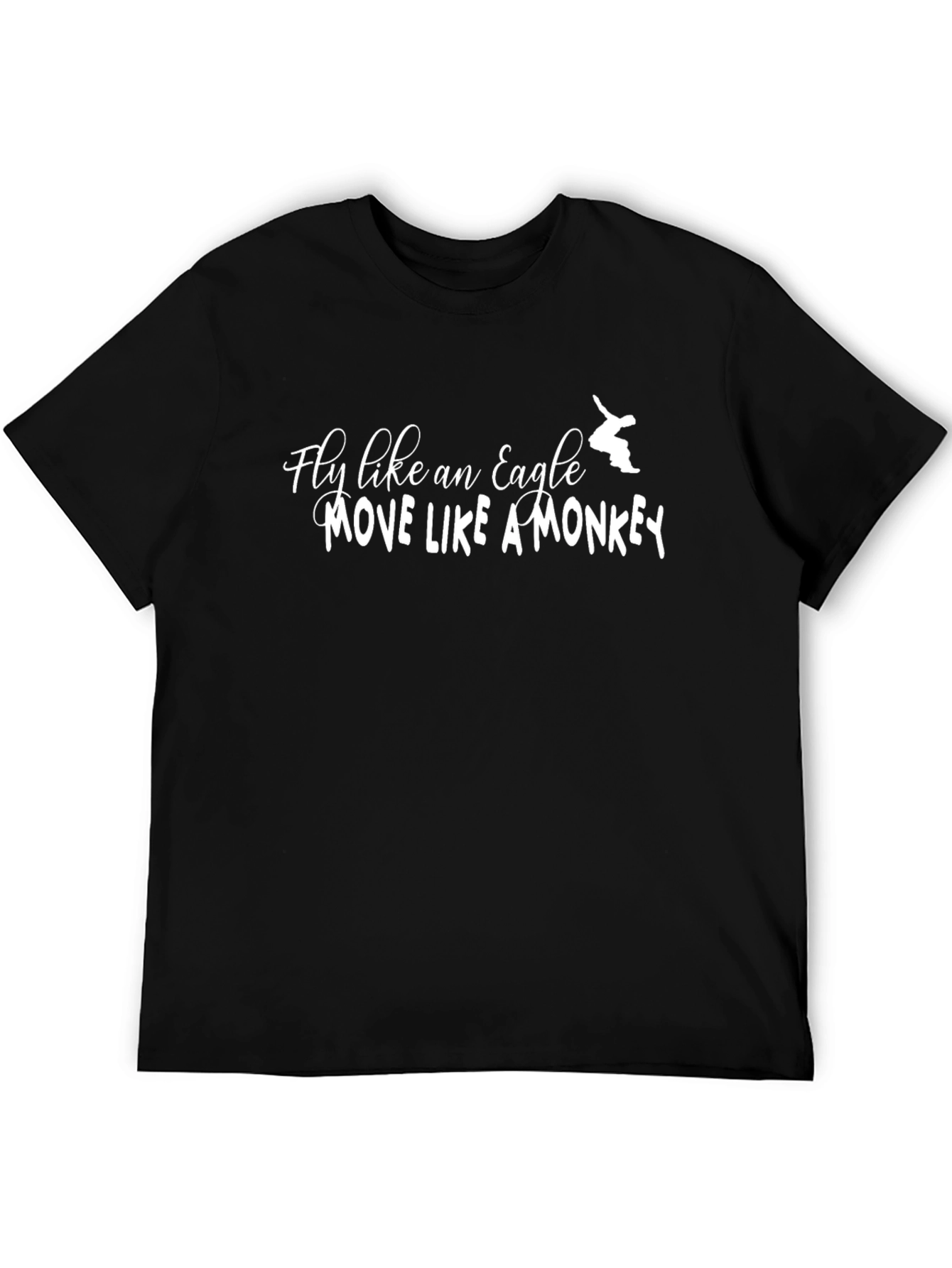 Fly Like An Eagle T-Shirt - Black Graphic Tee