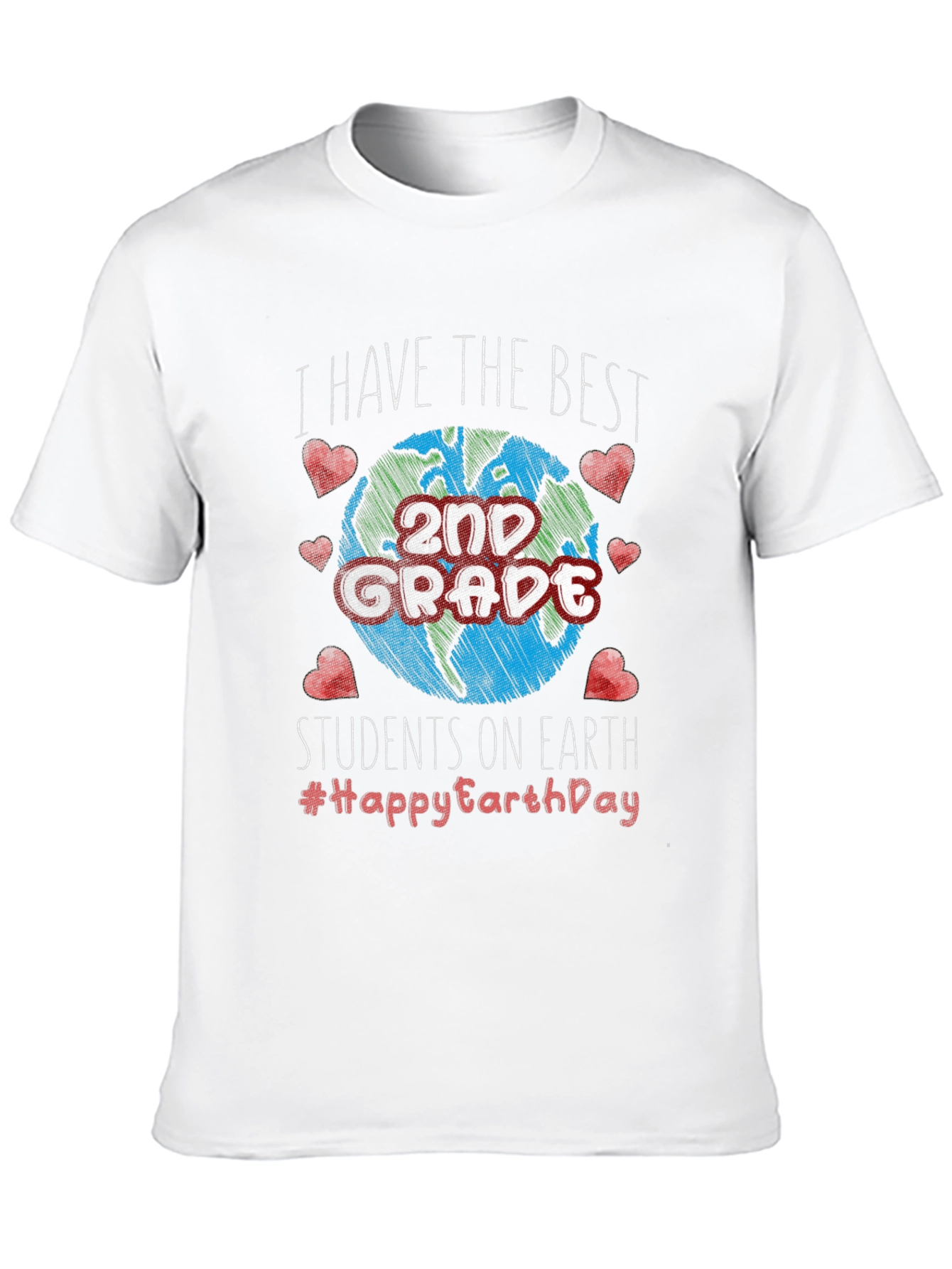 Best 2nd Grade Students Earth Day T-Shirt