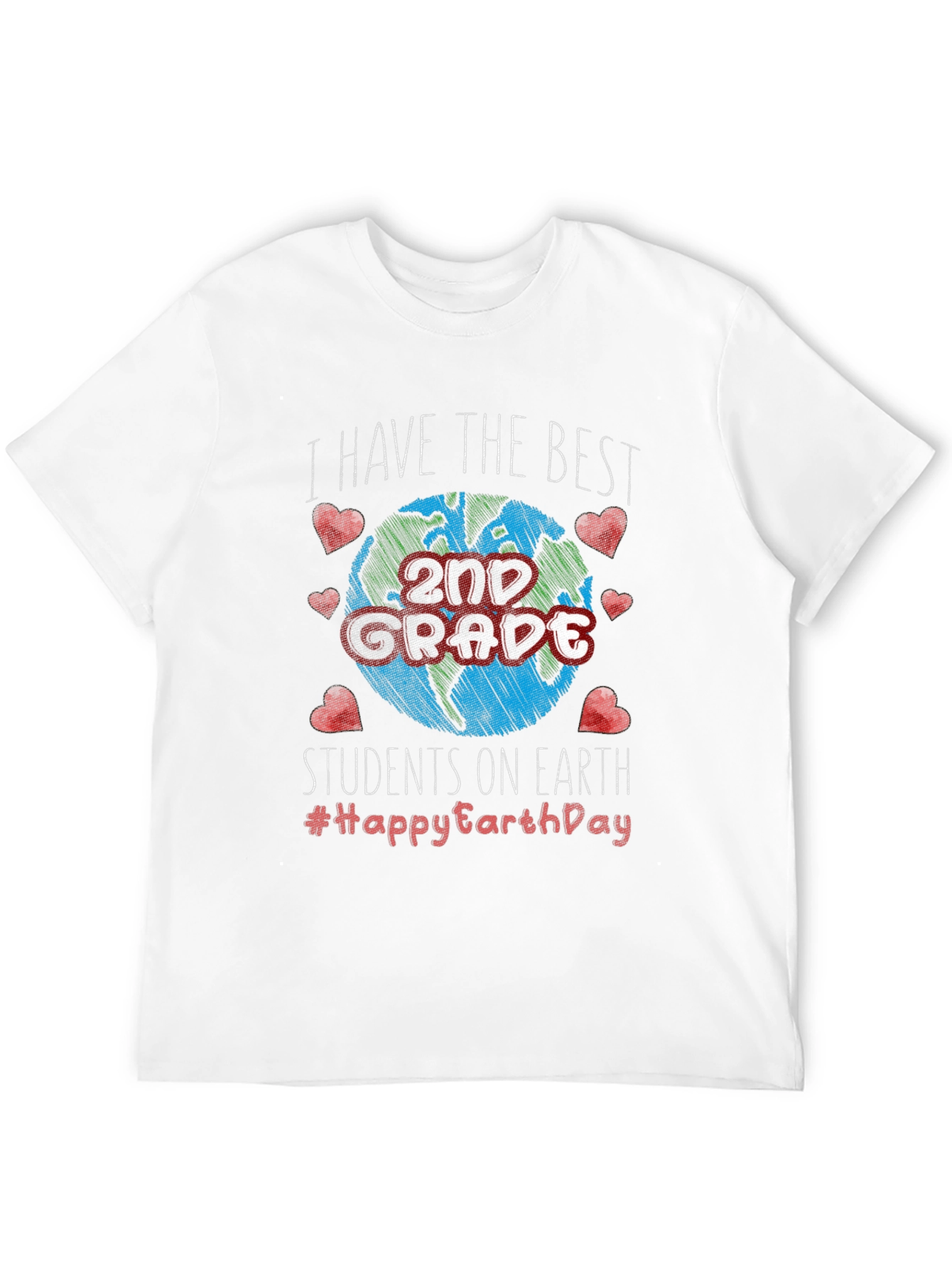 Best 2nd Grade Students Earth Day T-Shirt