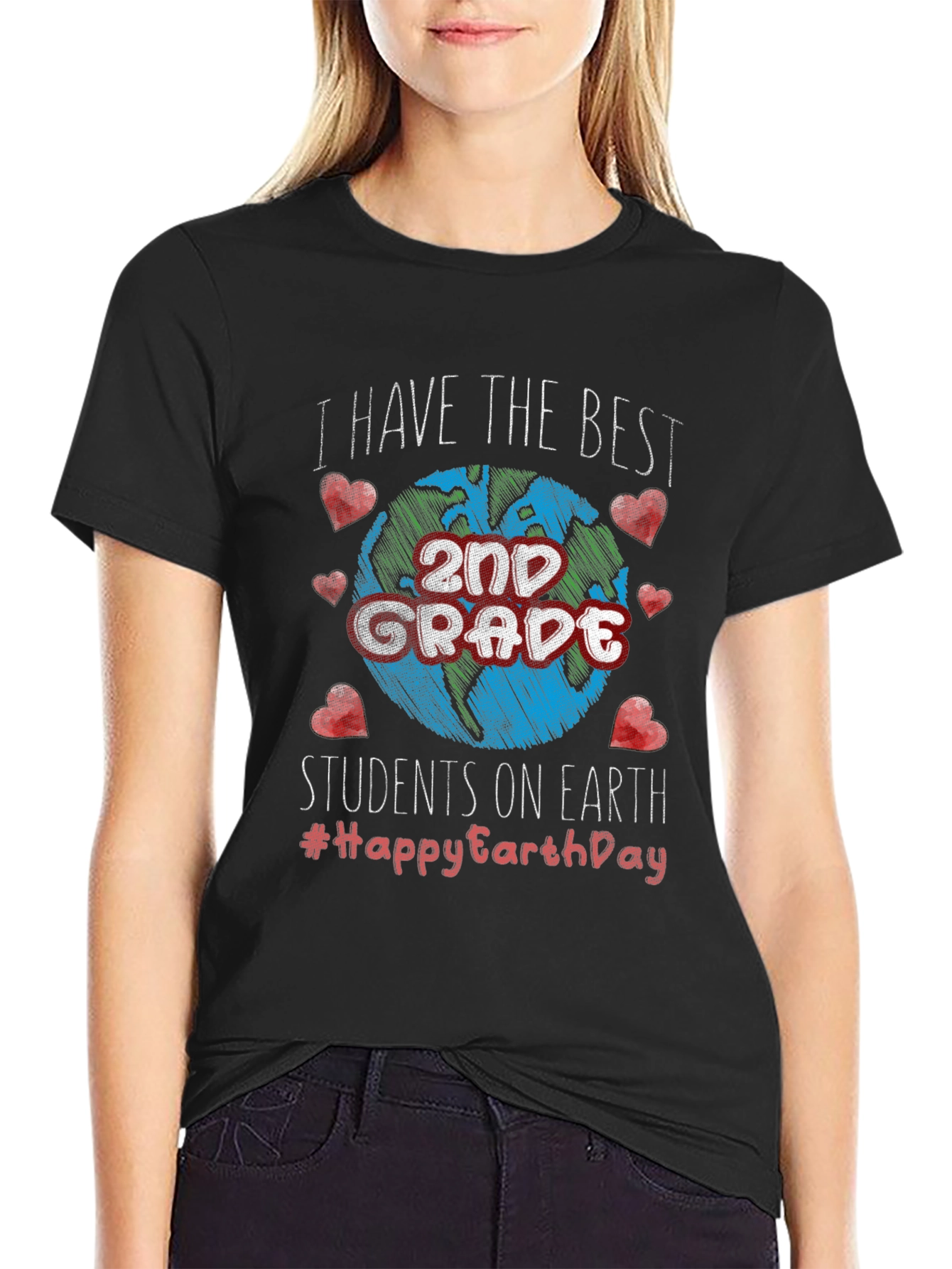 Best 2nd Grade Students Earth Day T-Shirt