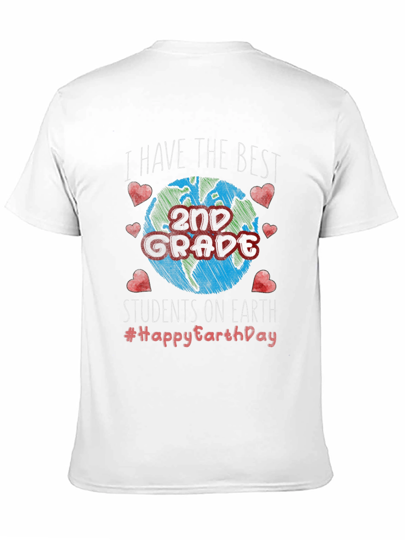 Best 2nd Grade Students Earth Day T-Shirt