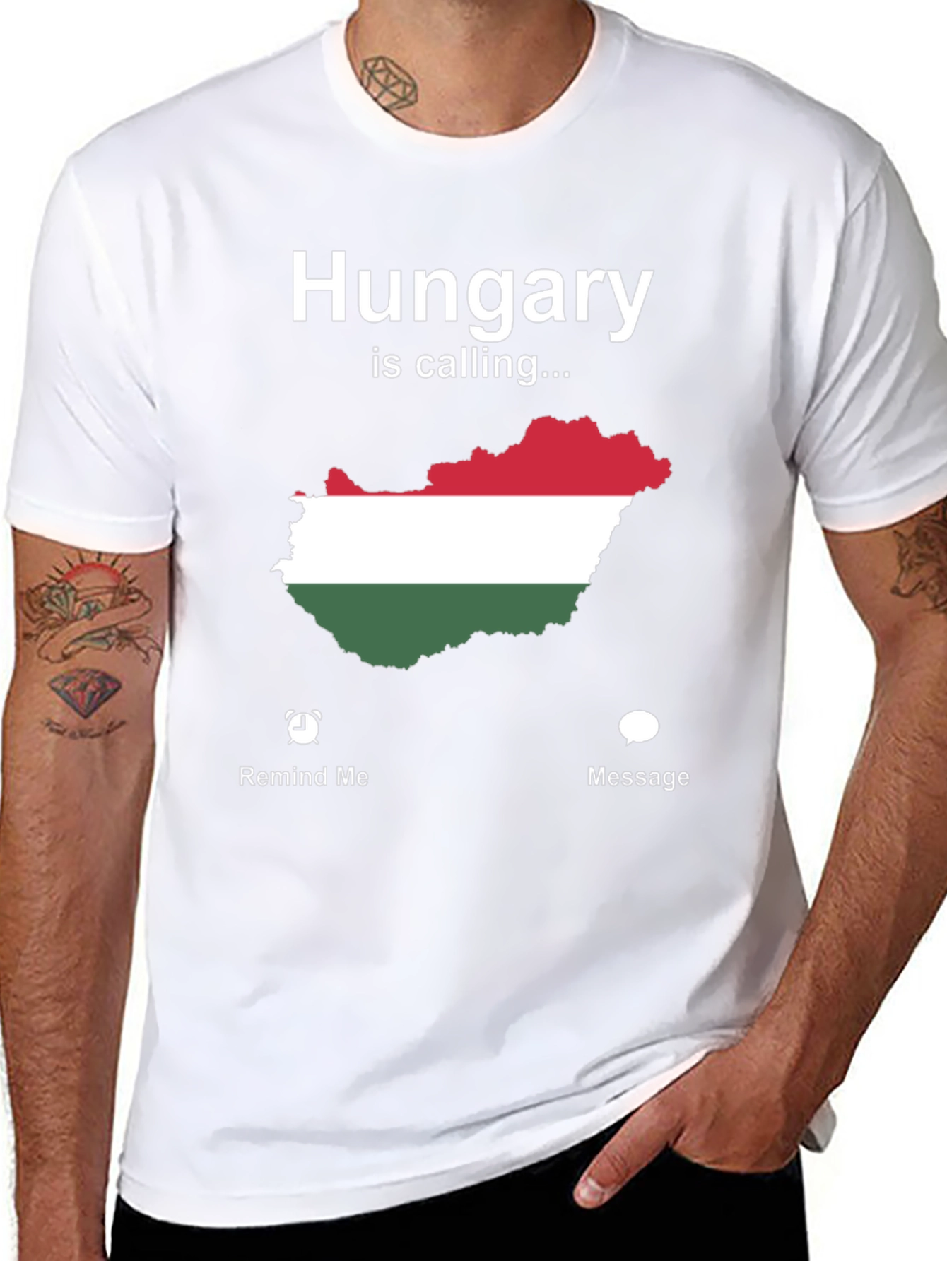 Hungary Is Calling T-Shirt - Novelty Map Tee