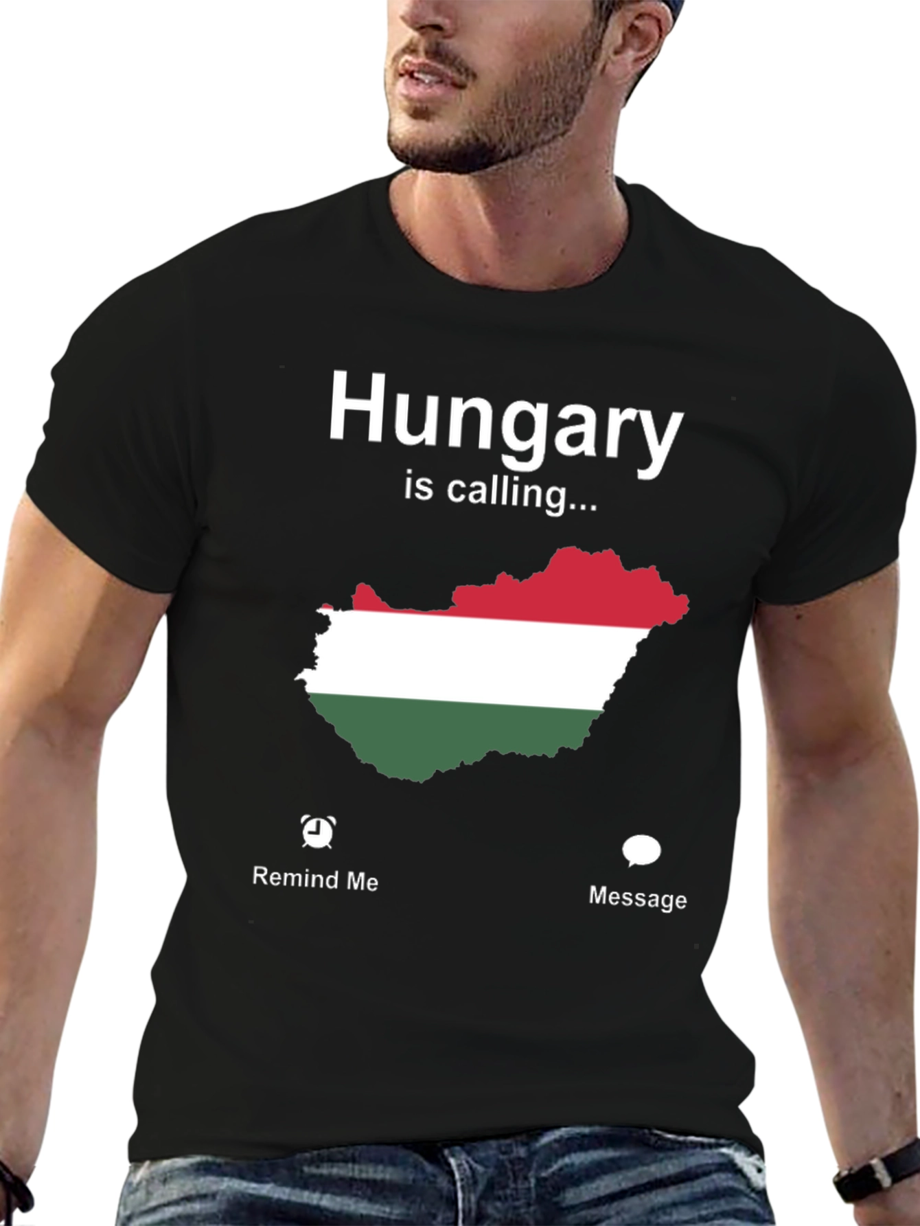 Hungary Is Calling T-Shirt - Novelty Map Tee
