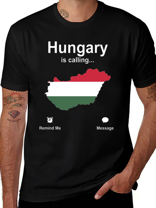 Hungary Is Calling T-Shirt - Novelty Map Tee