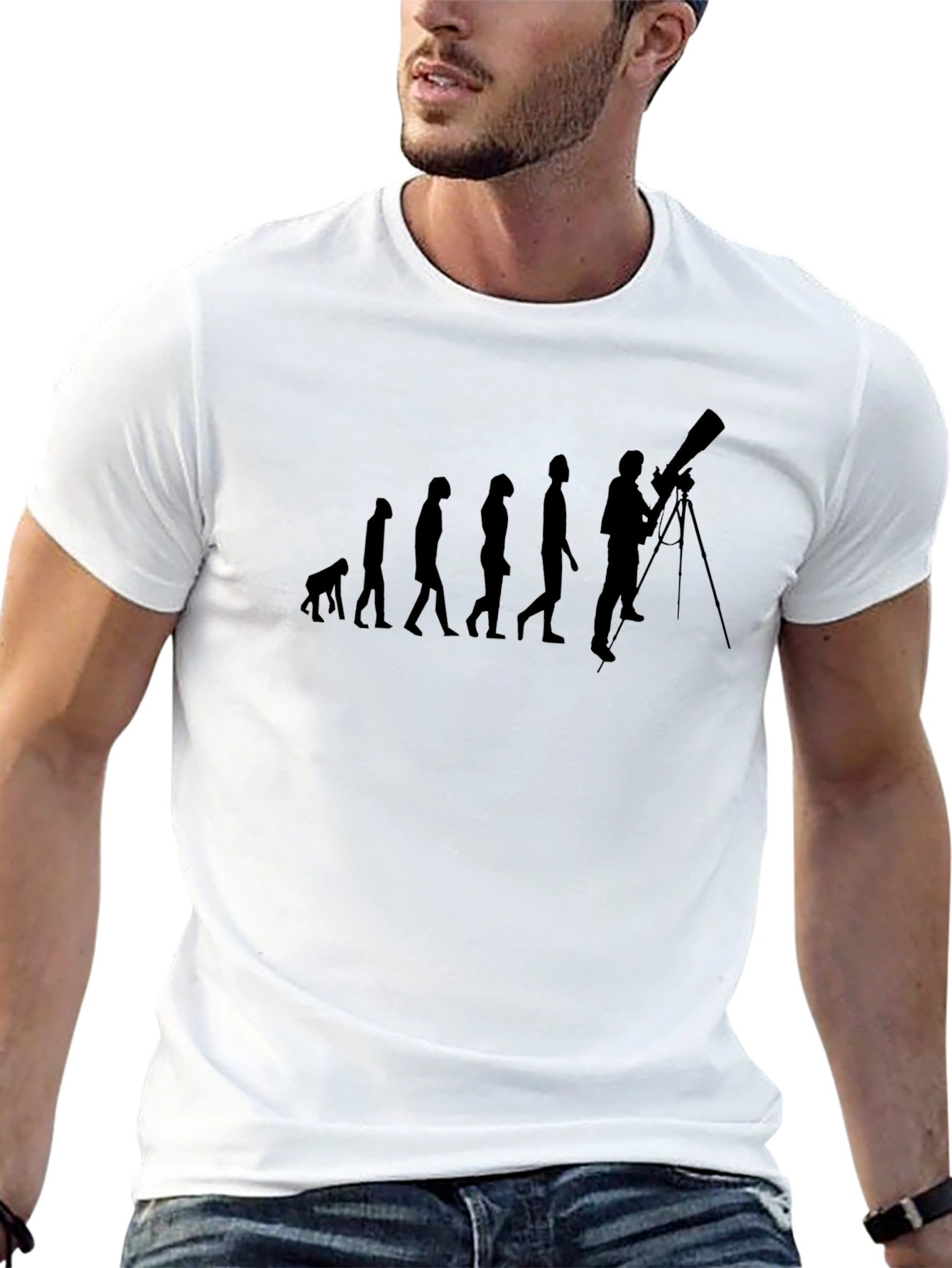 Astronomy Evolution T-Shirt - Stargazer Tee