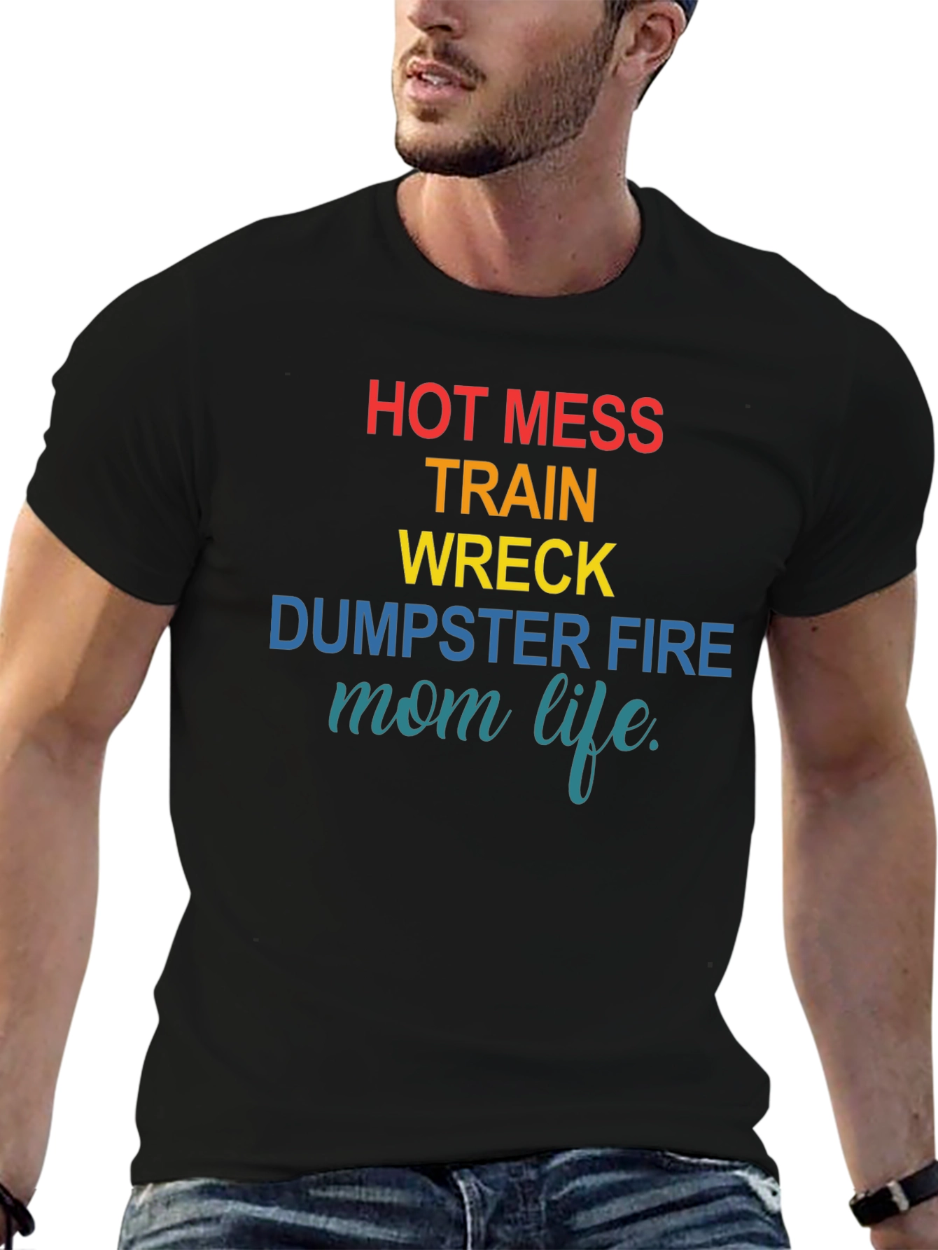 Hot Mess Mom Life Graphic Tee