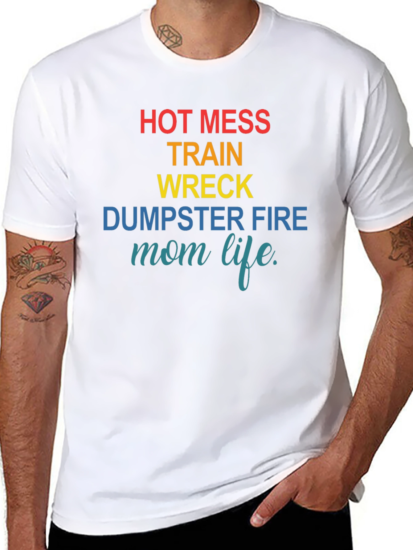Hot Mess Mom Life Graphic Tee