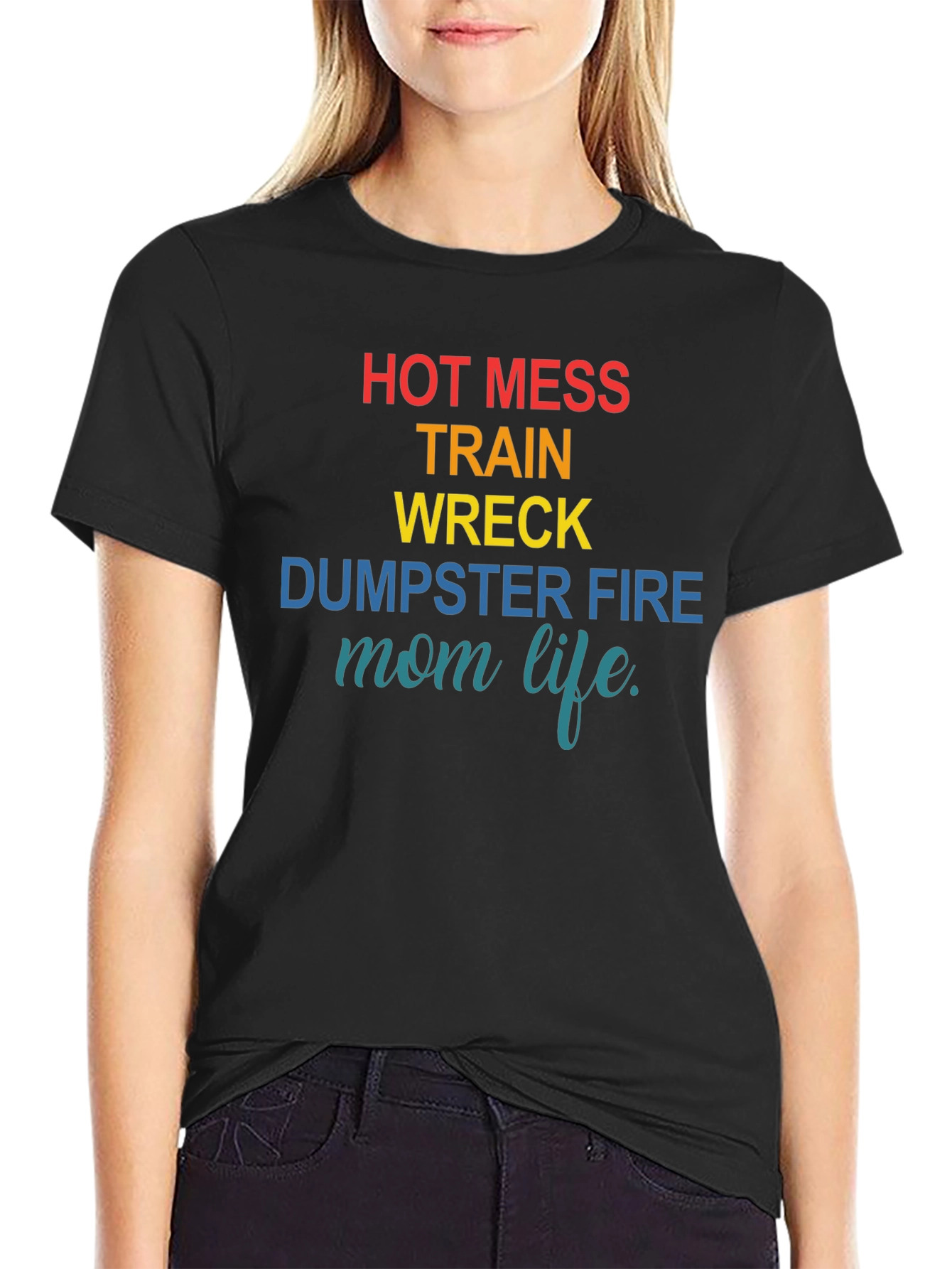 Hot Mess Mom Life Graphic Tee