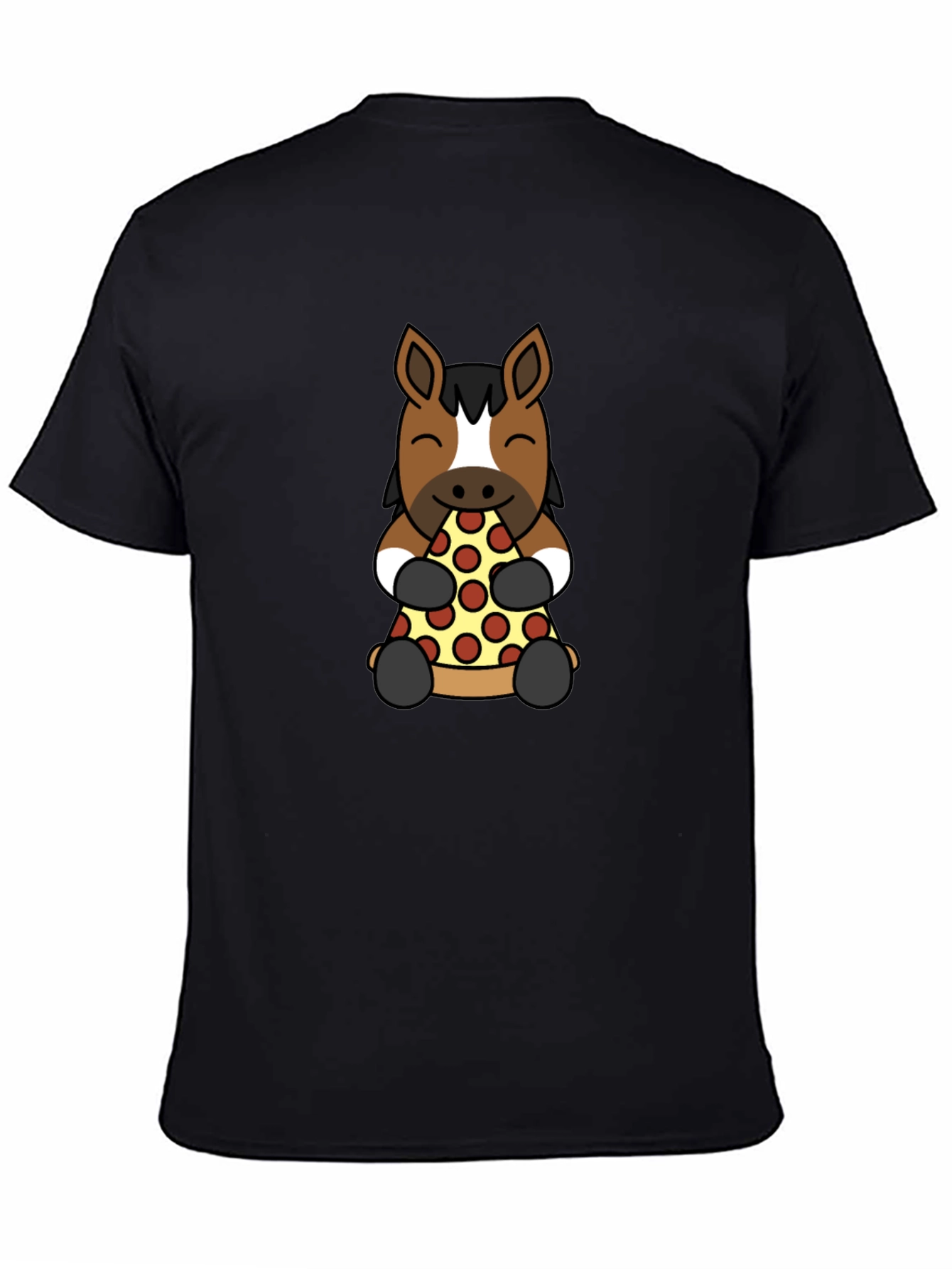 Horse Pizza Lover Graphic Tee