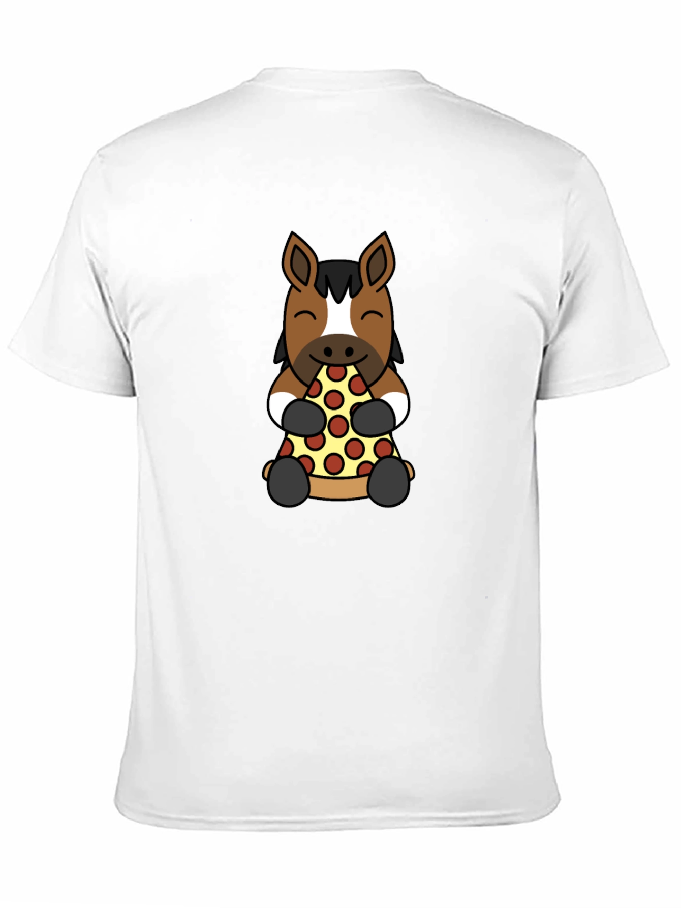 Horse Pizza Lover Graphic Tee