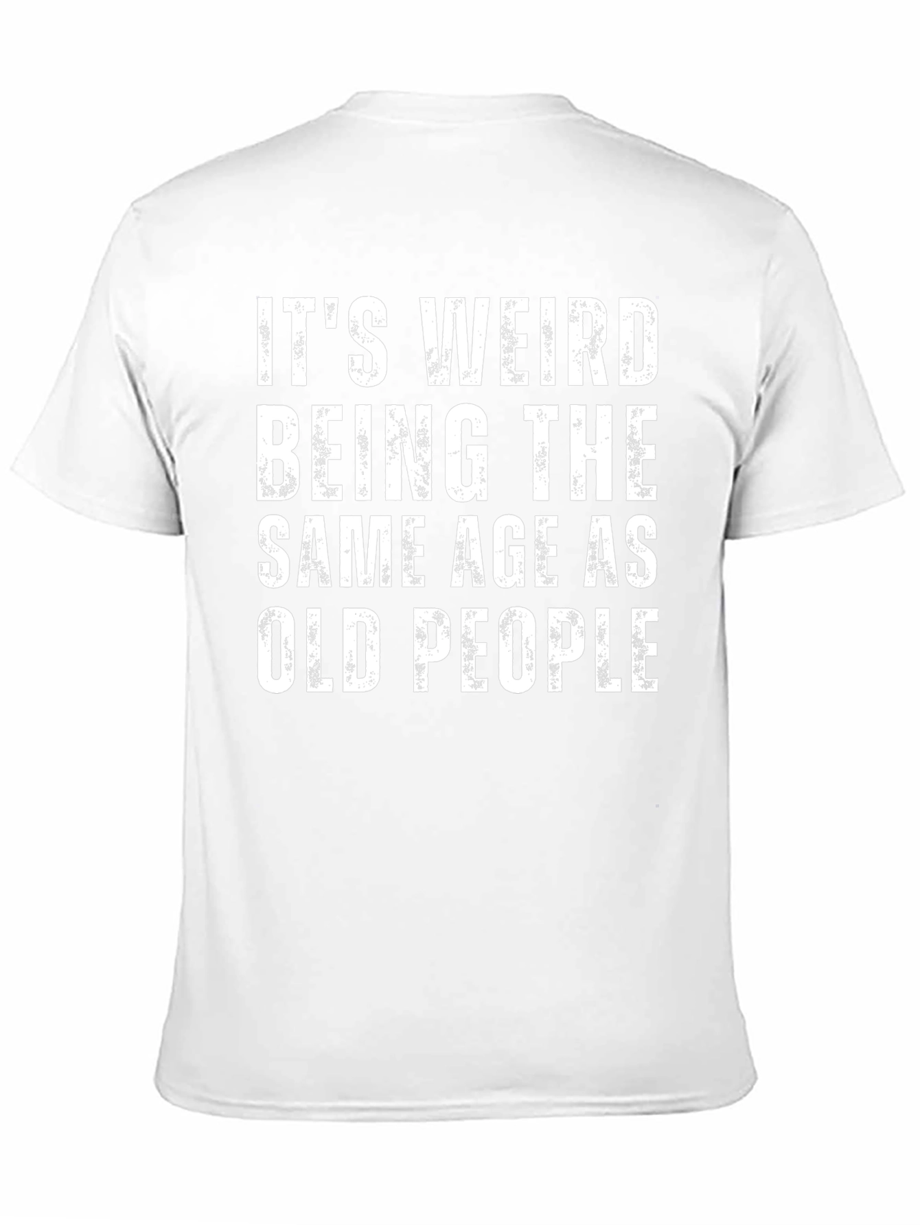 Funny Same Age as Old People Black Graphic Tee