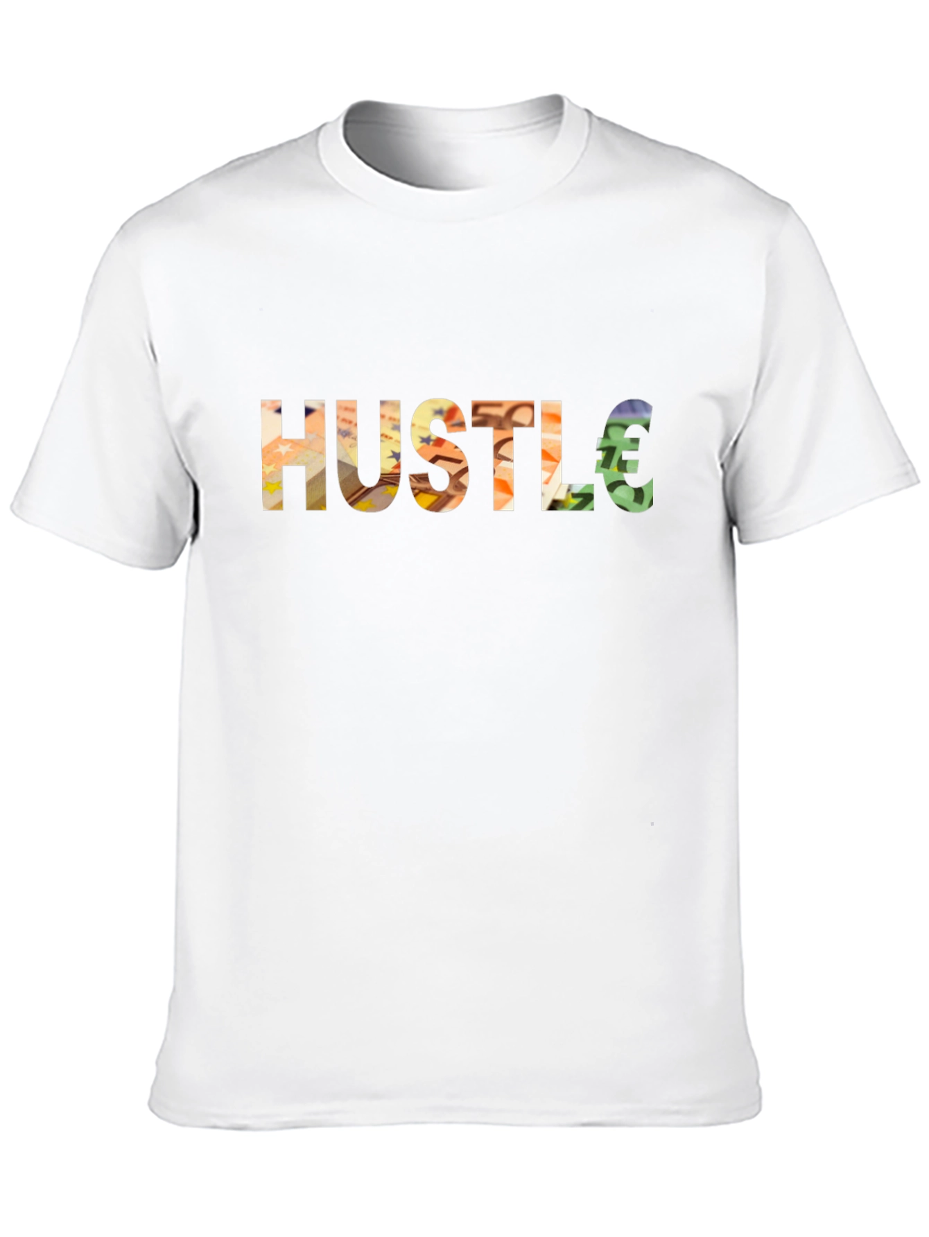 Hustle Euro Sign Graphic T-Shirt