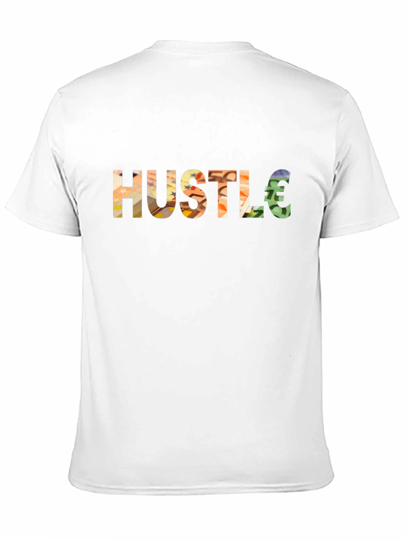 Hustle Euro Sign Graphic T-Shirt