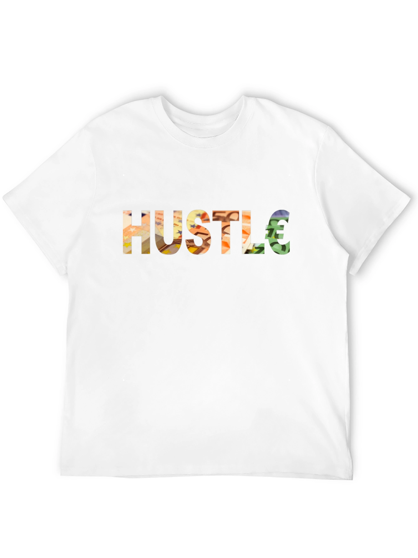 Hustle Euro Sign Graphic T-Shirt