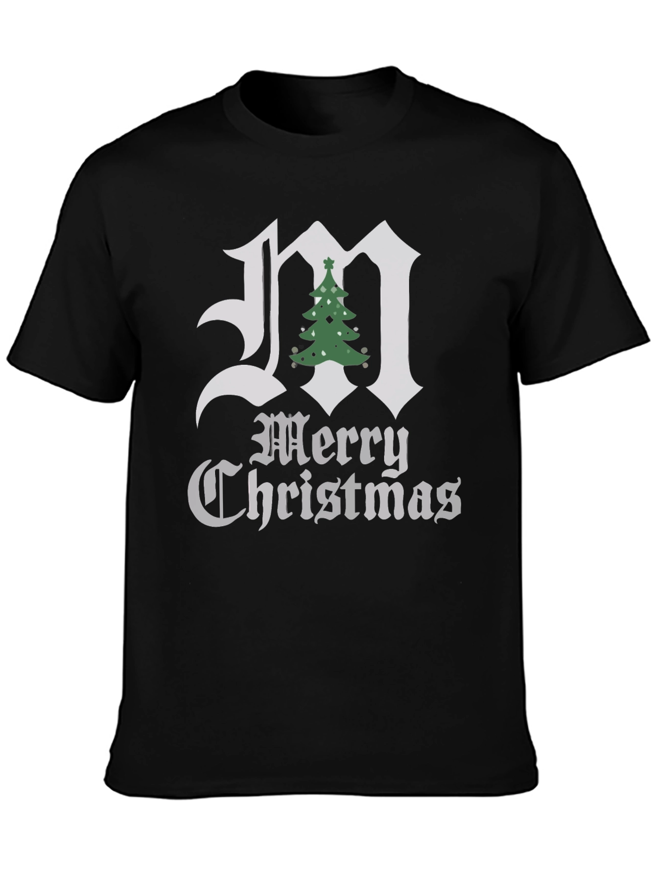 Merry Christmas Initial M T-Shirt