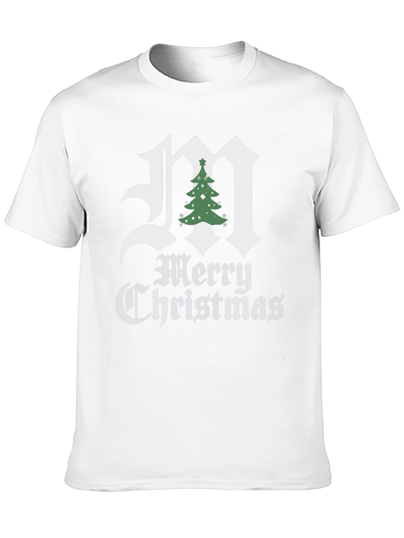 Merry Christmas Initial M T-Shirt