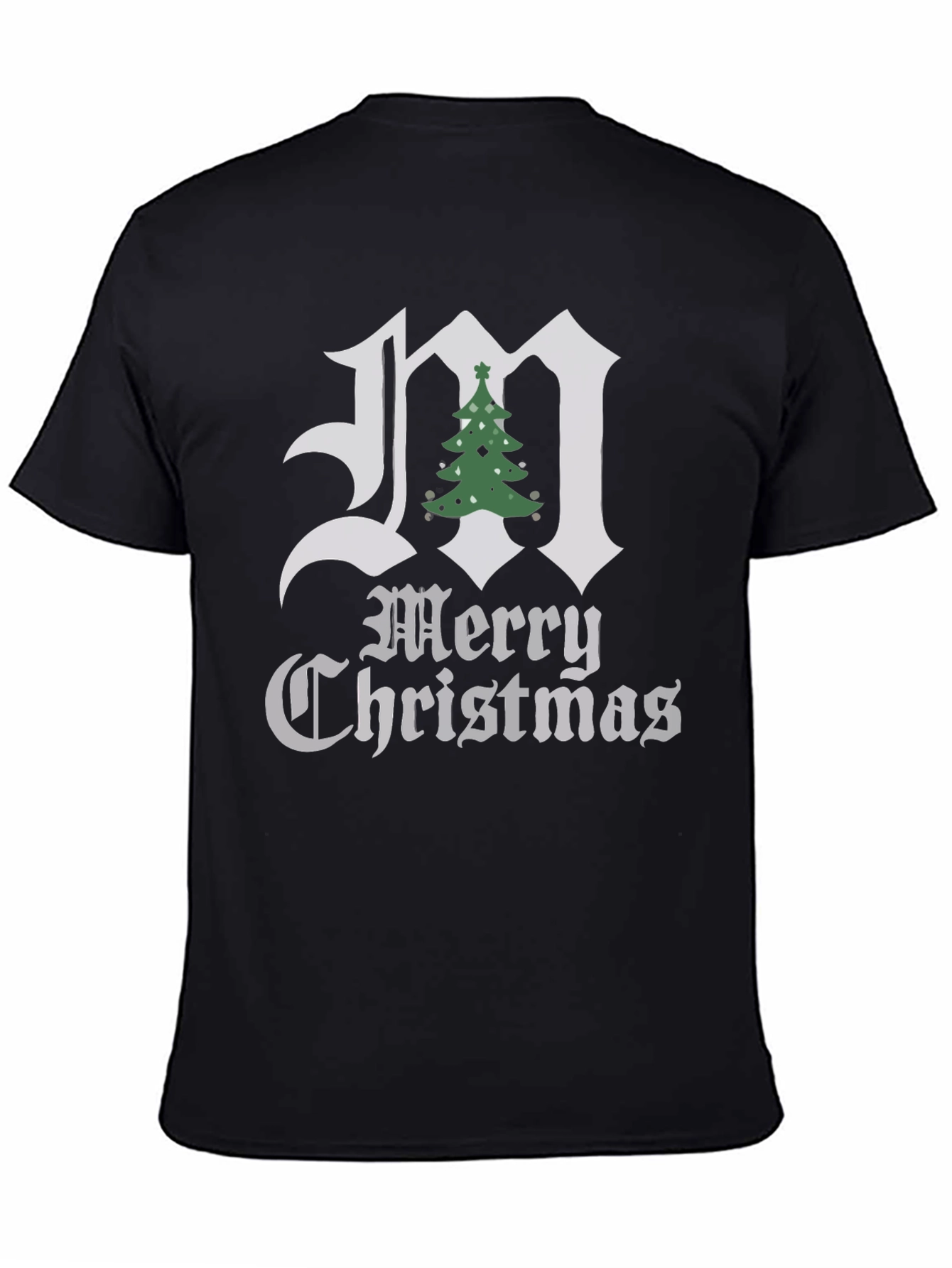 Merry Christmas Initial M T-Shirt