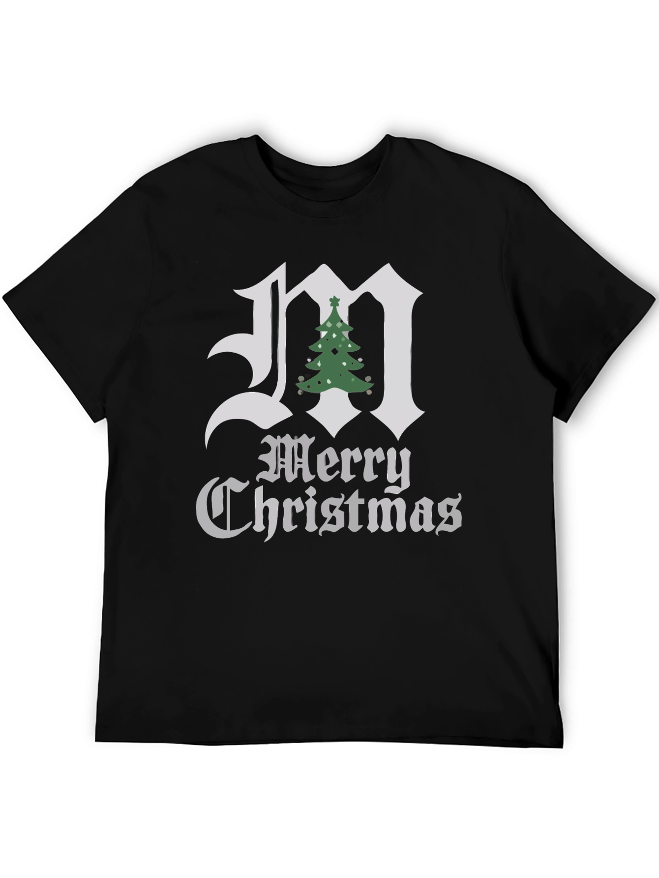Merry Christmas Initial M T-Shirt