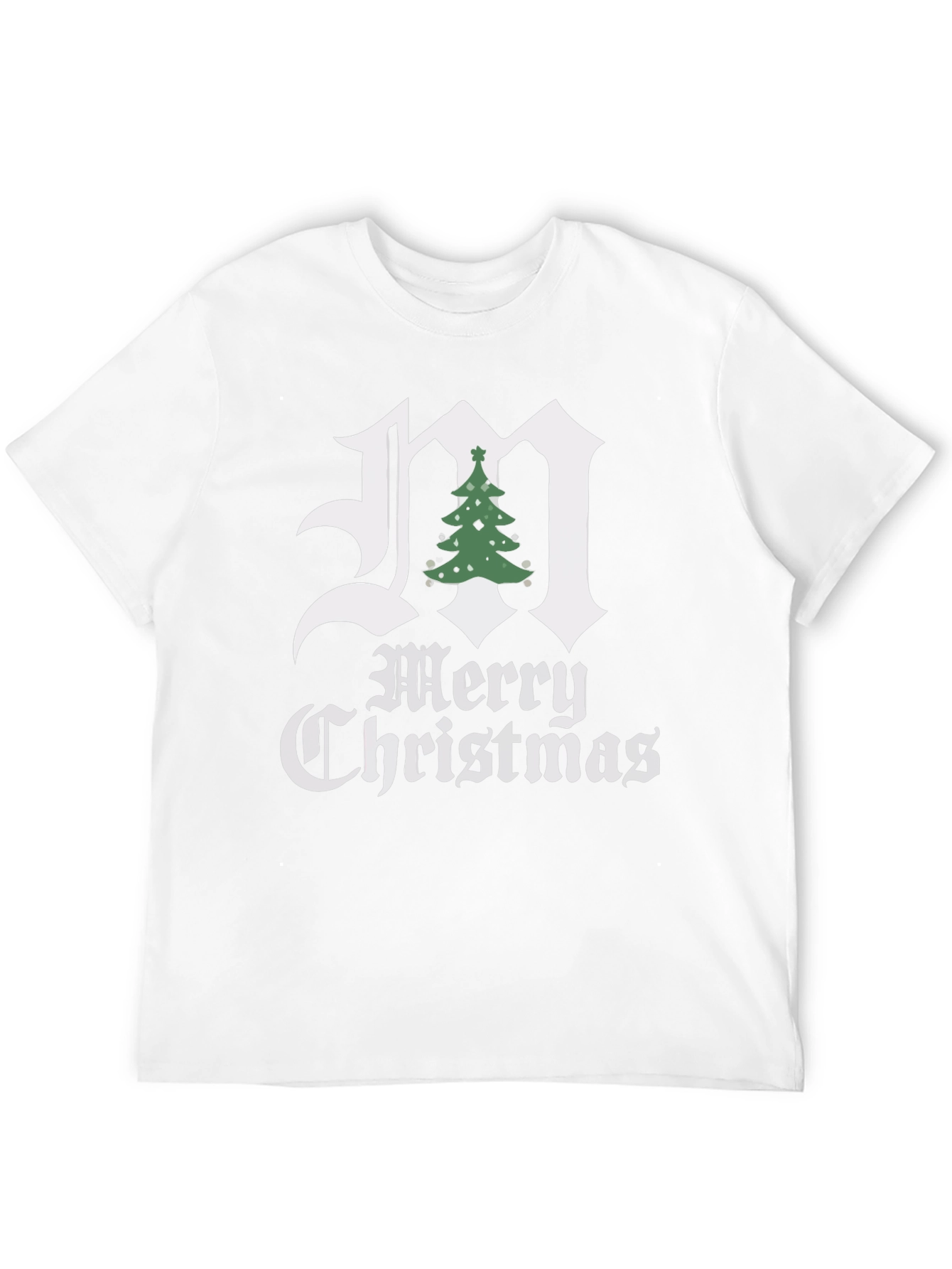 Merry Christmas Initial M T-Shirt
