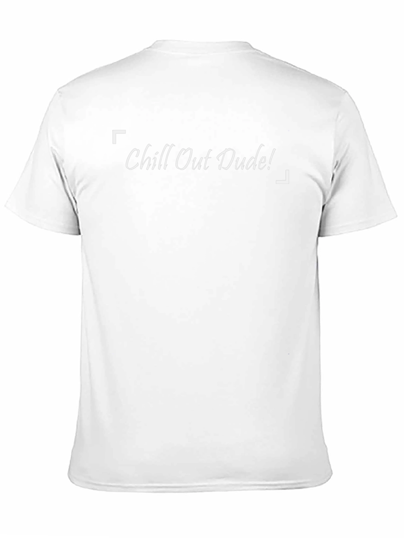 Chill Out Dude! Black Graphic T-Shirt