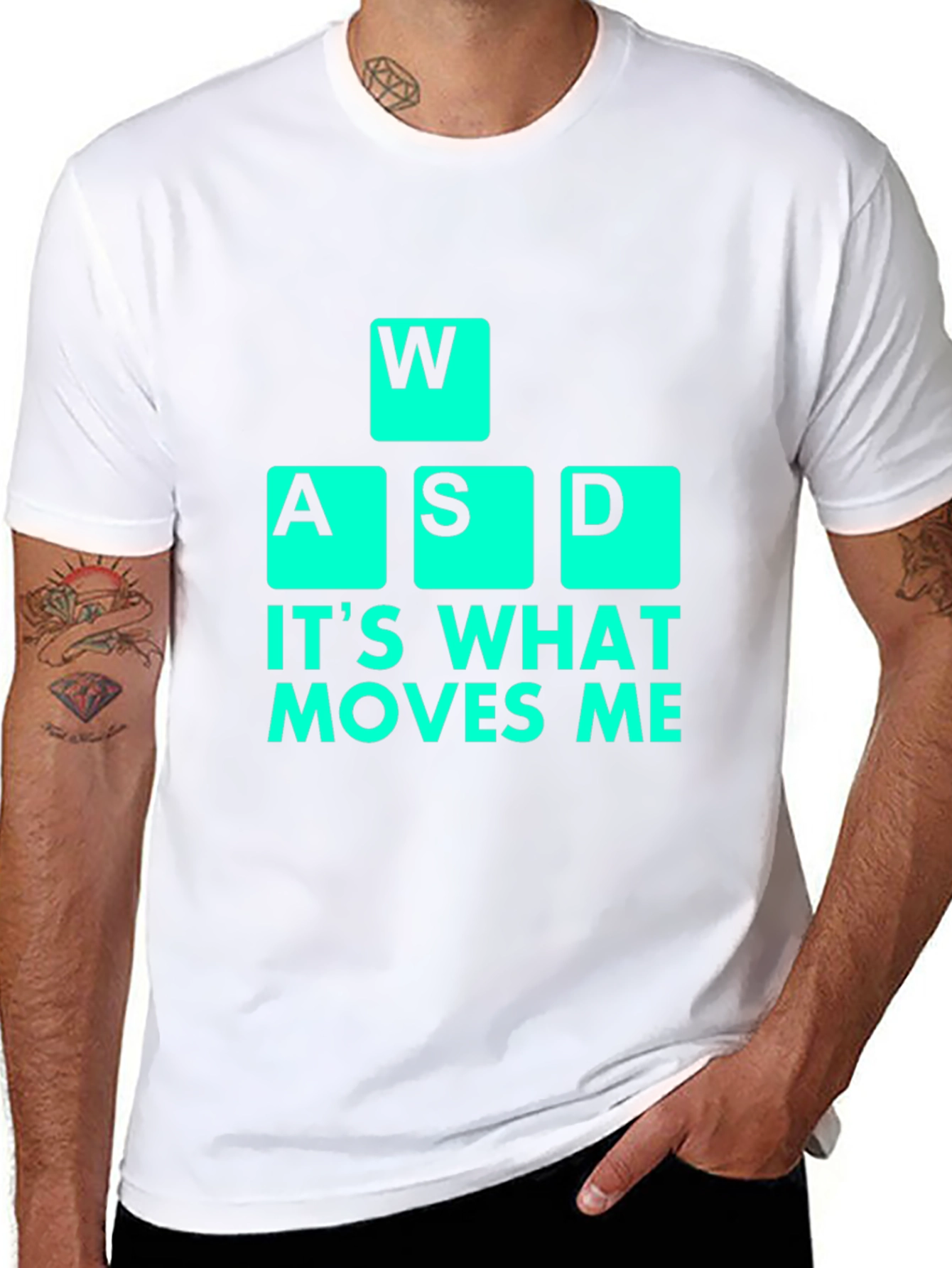 WASD Gamer T-Shirt - Its What Moves Me