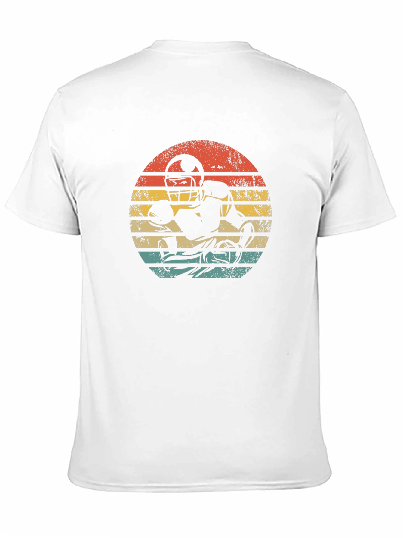 Retro Football Player Graphic T-Shirt