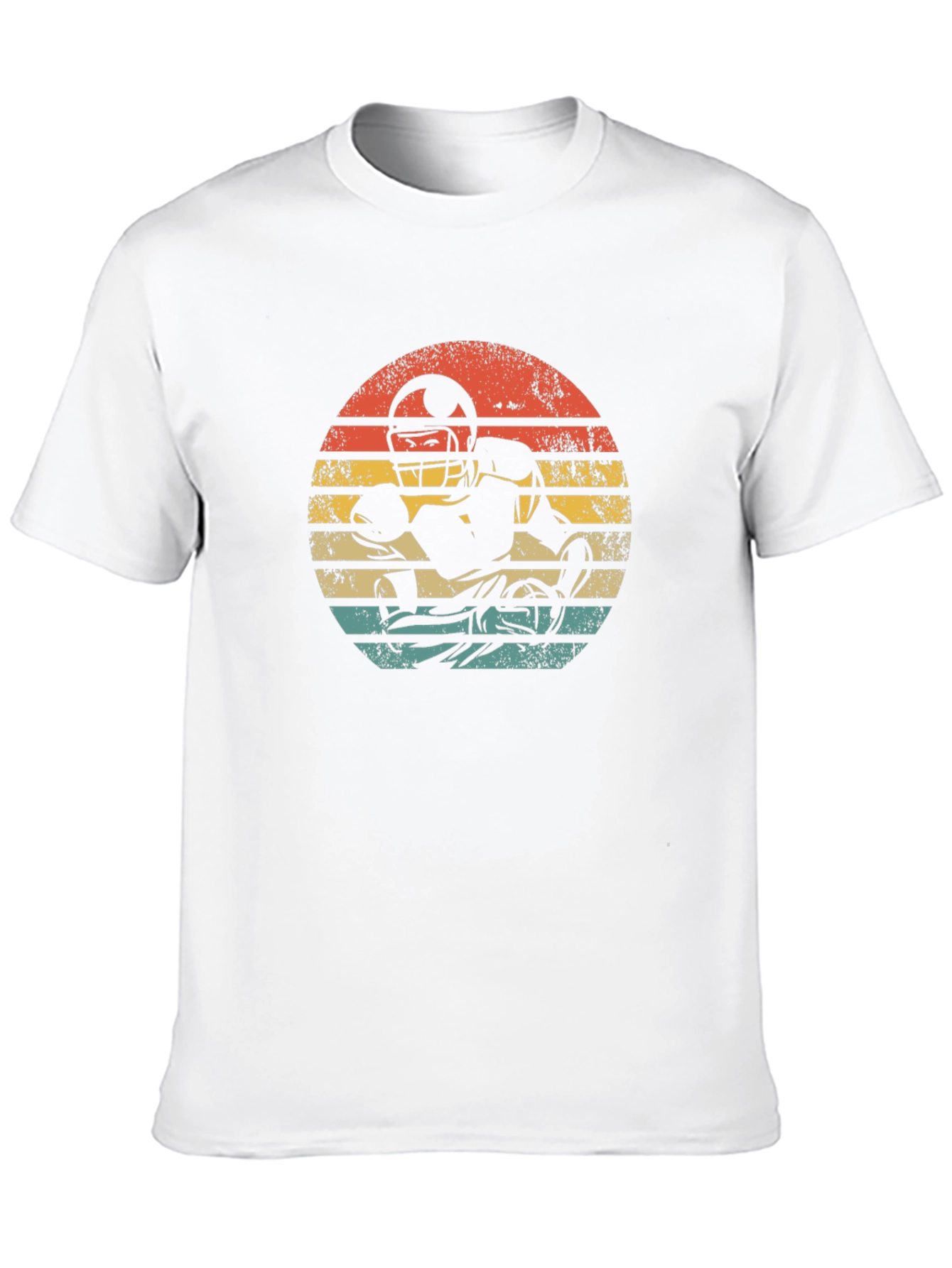 Retro Football Player Graphic T-Shirt