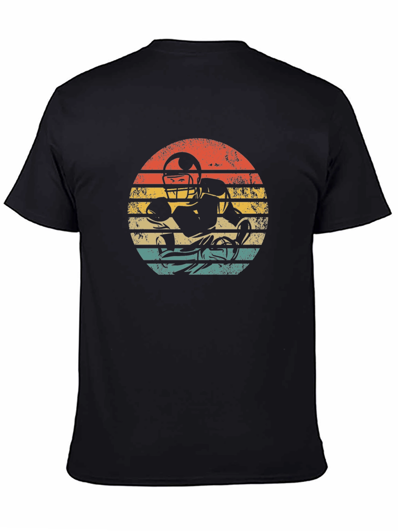 Retro Football Player Graphic T-Shirt