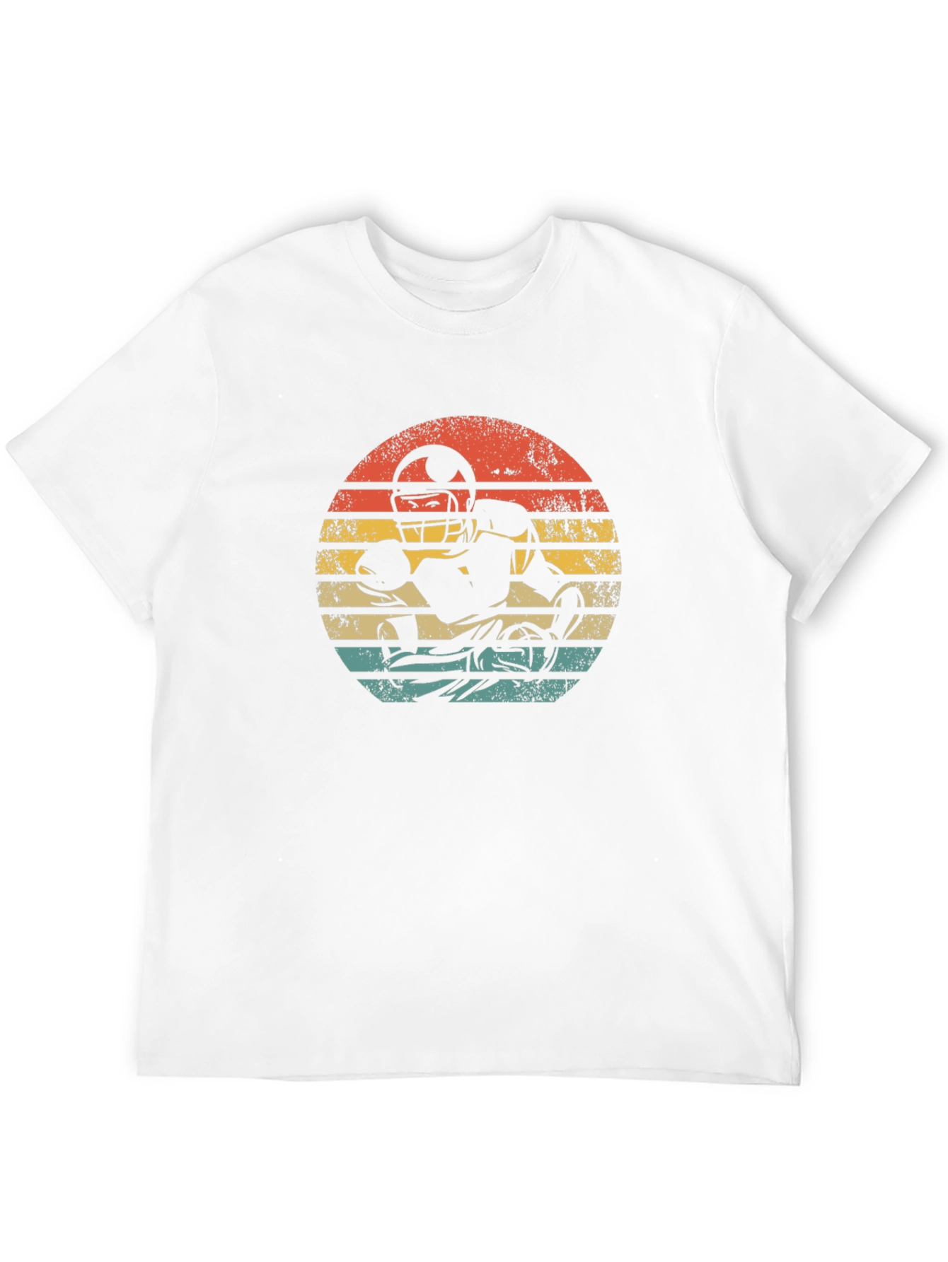Retro Football Player Graphic T-Shirt