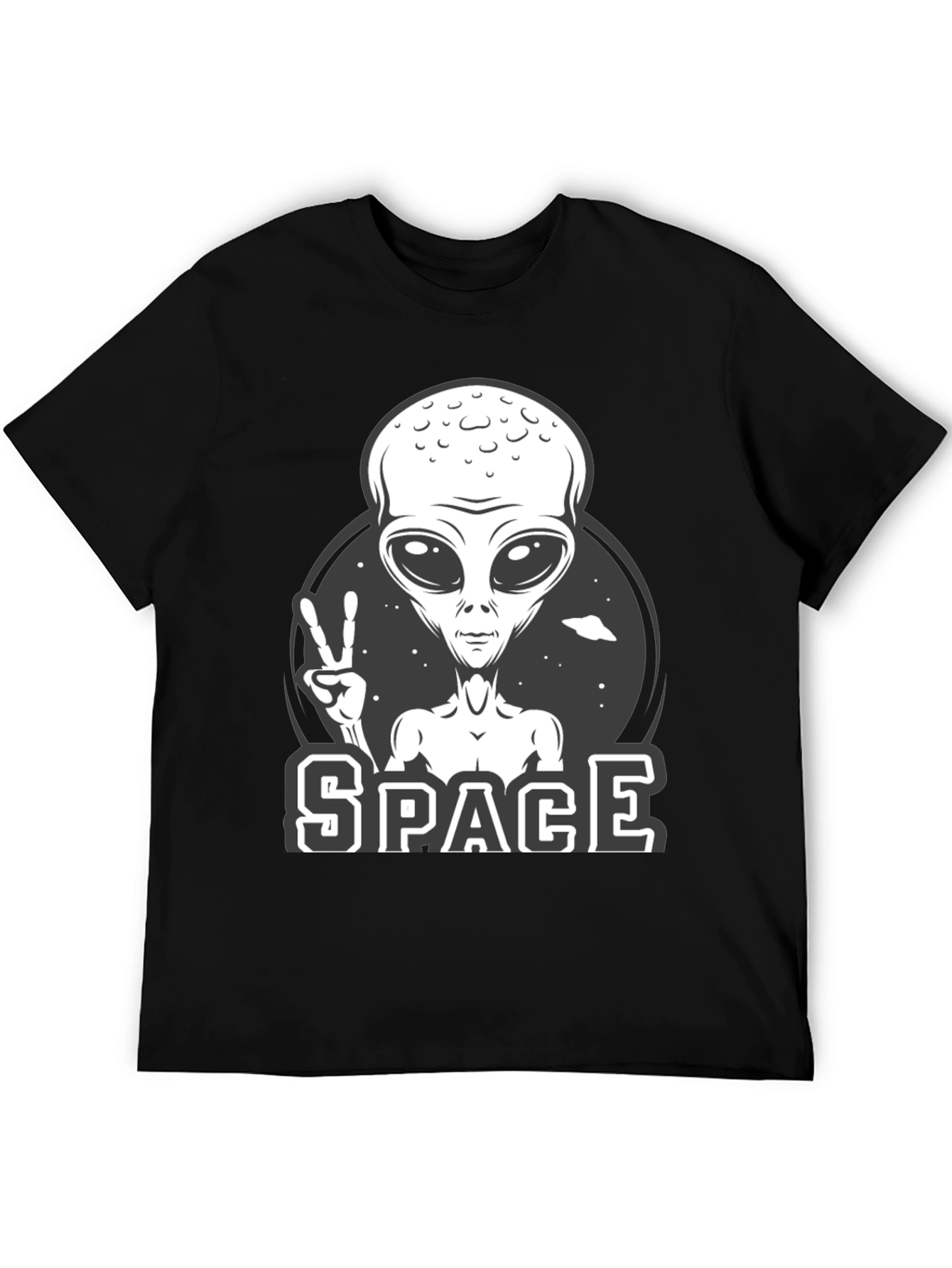 Alien Peace Sign Graphic Tee