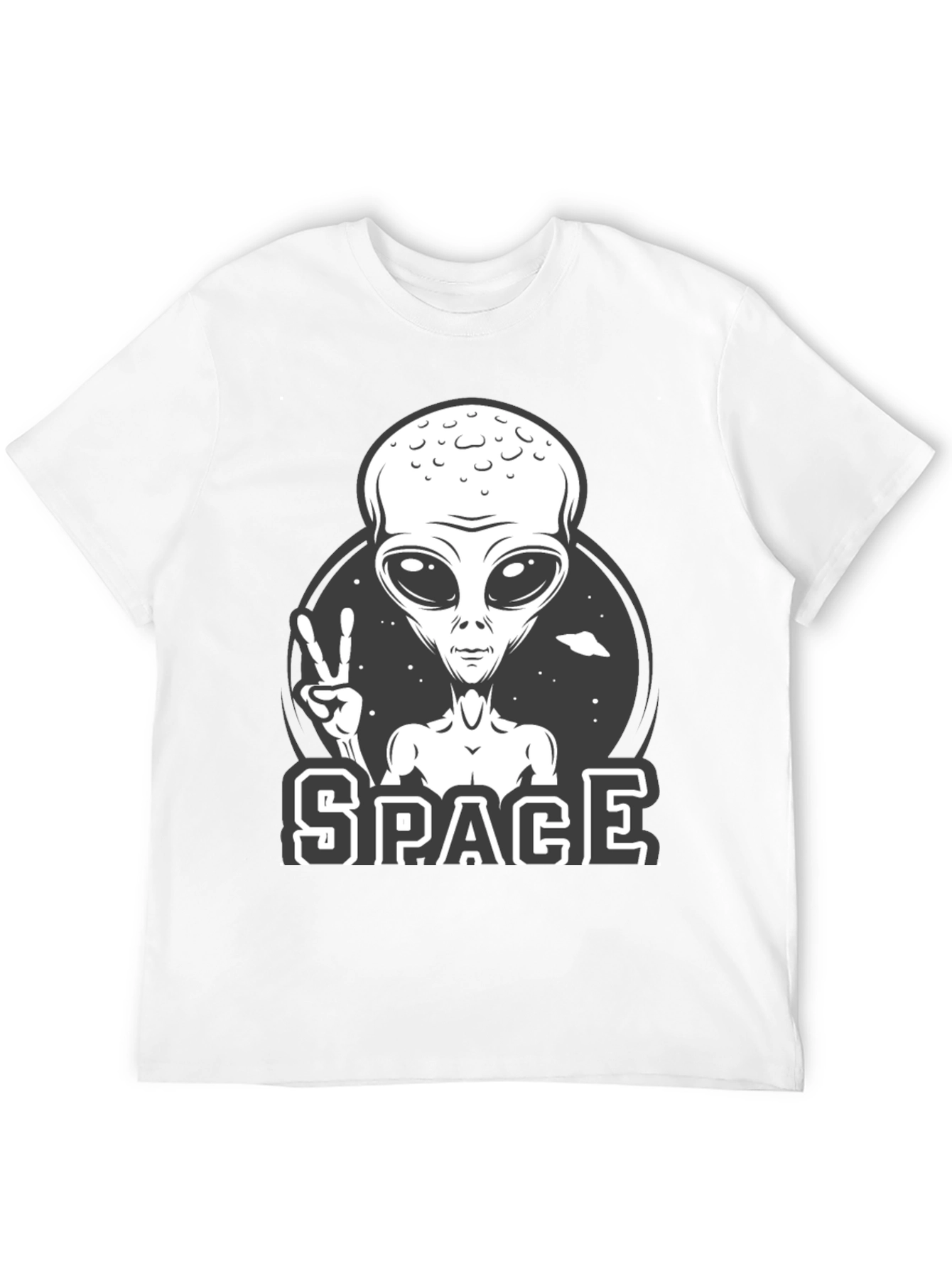 Alien Peace Sign Graphic Tee