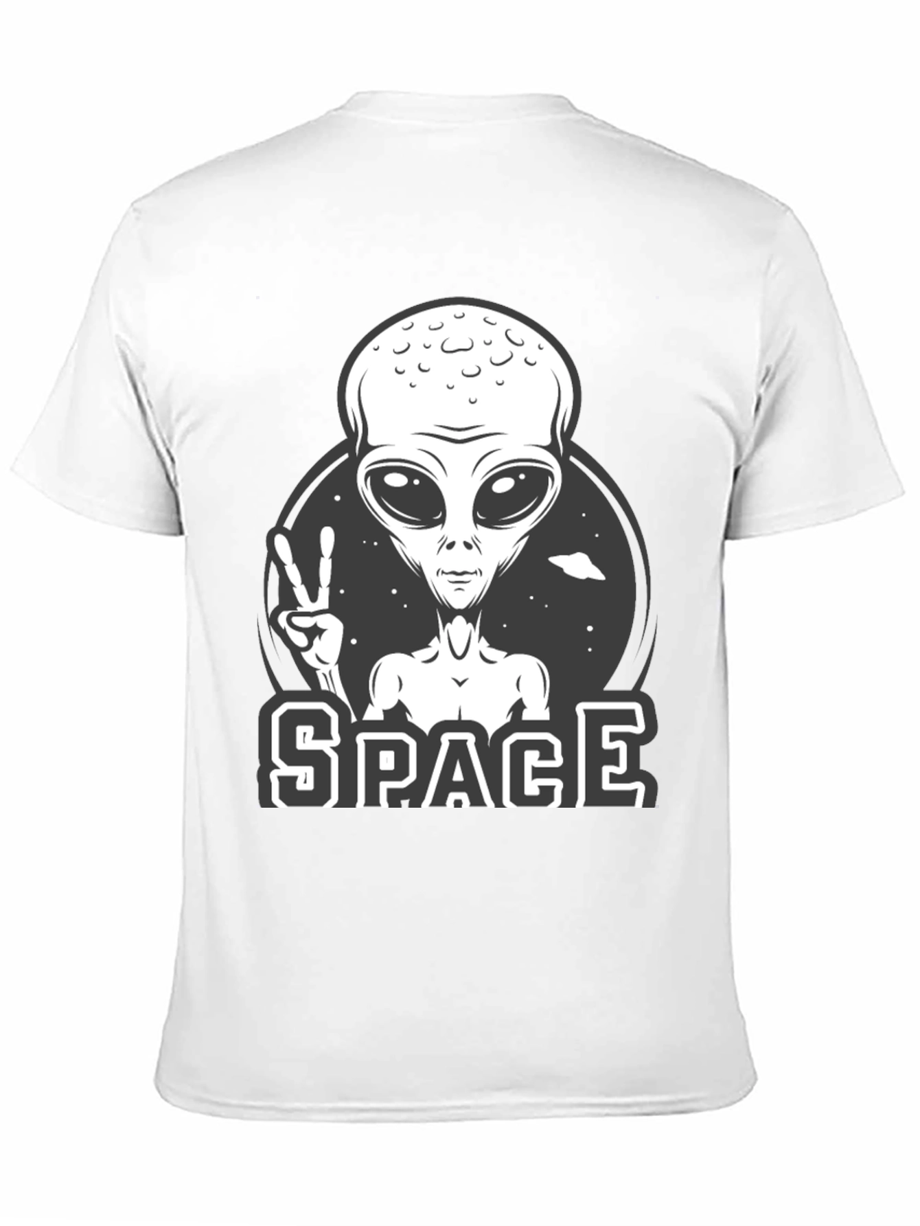 Alien Peace Sign Graphic Tee