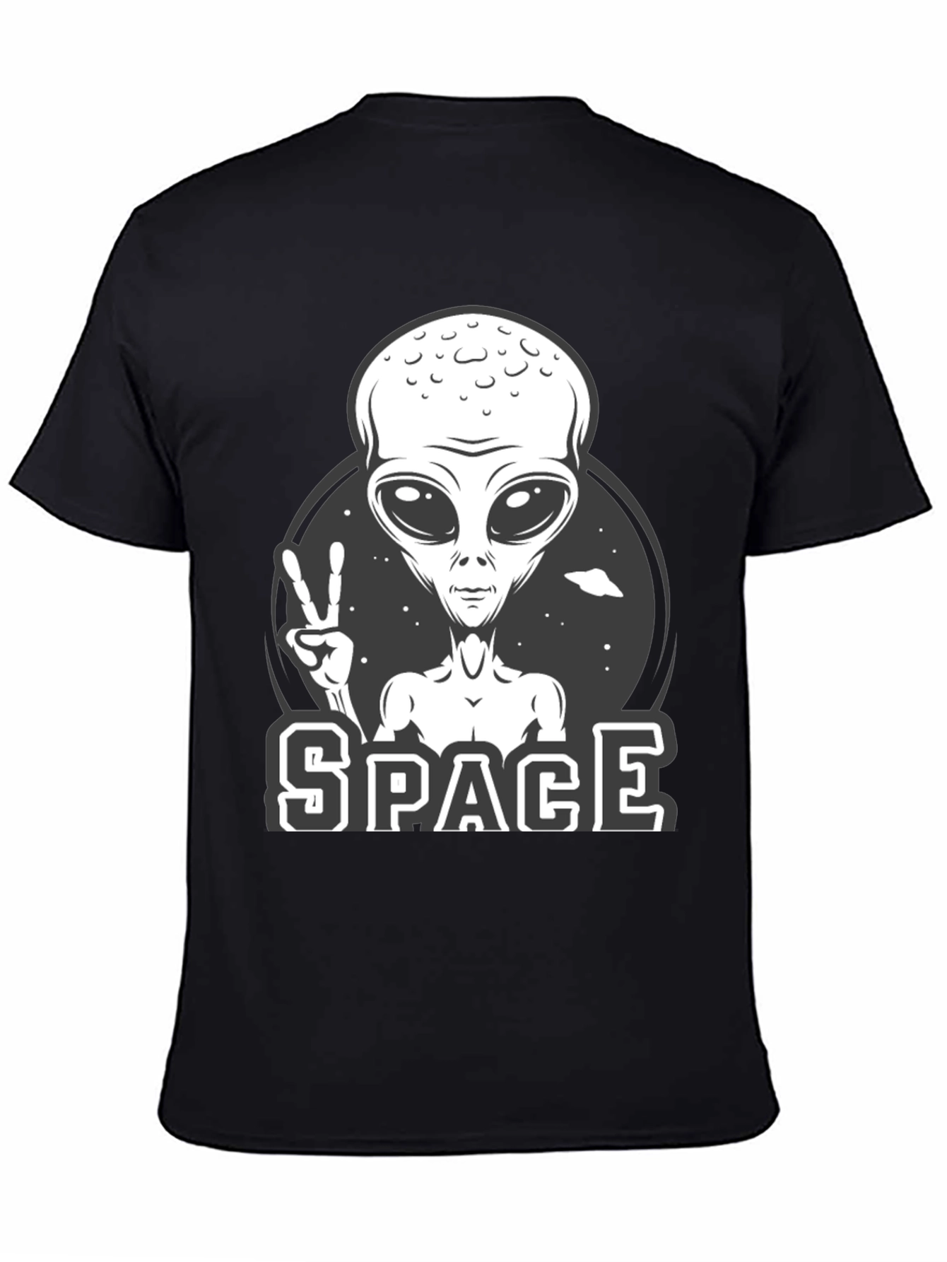 Alien Peace Sign Graphic Tee