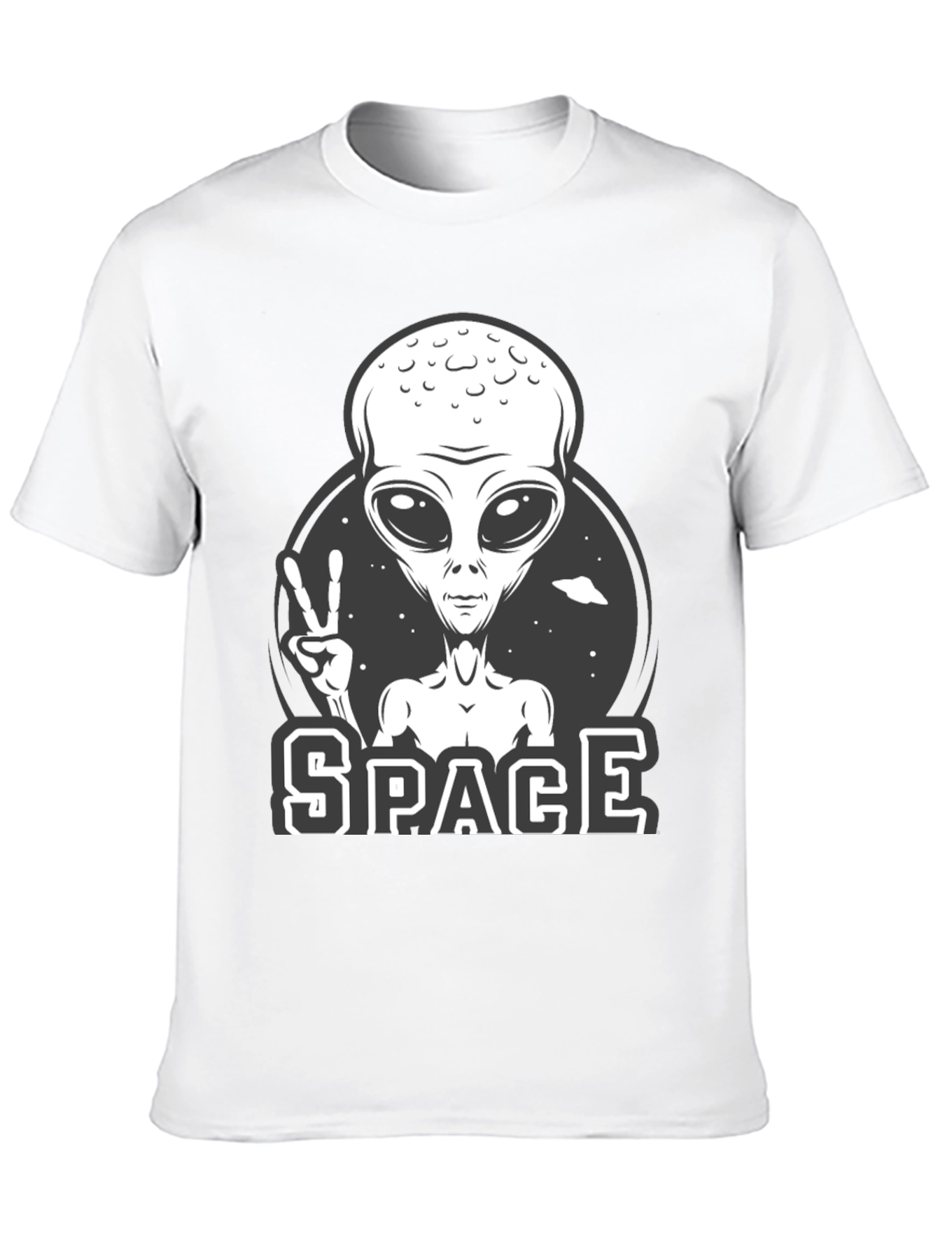 Alien Peace Sign Graphic Tee