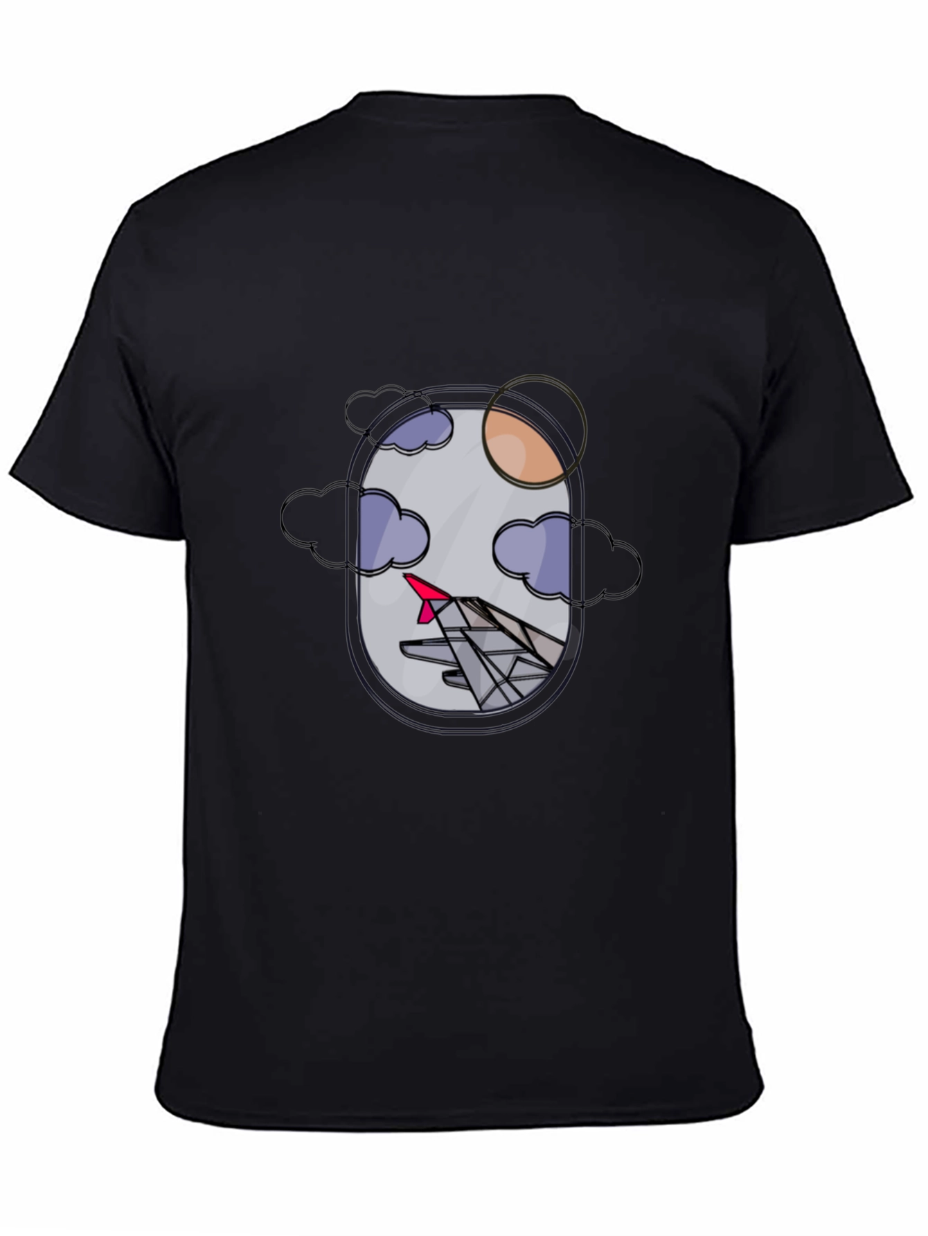 Airplane Window View Graphic T-Shirt