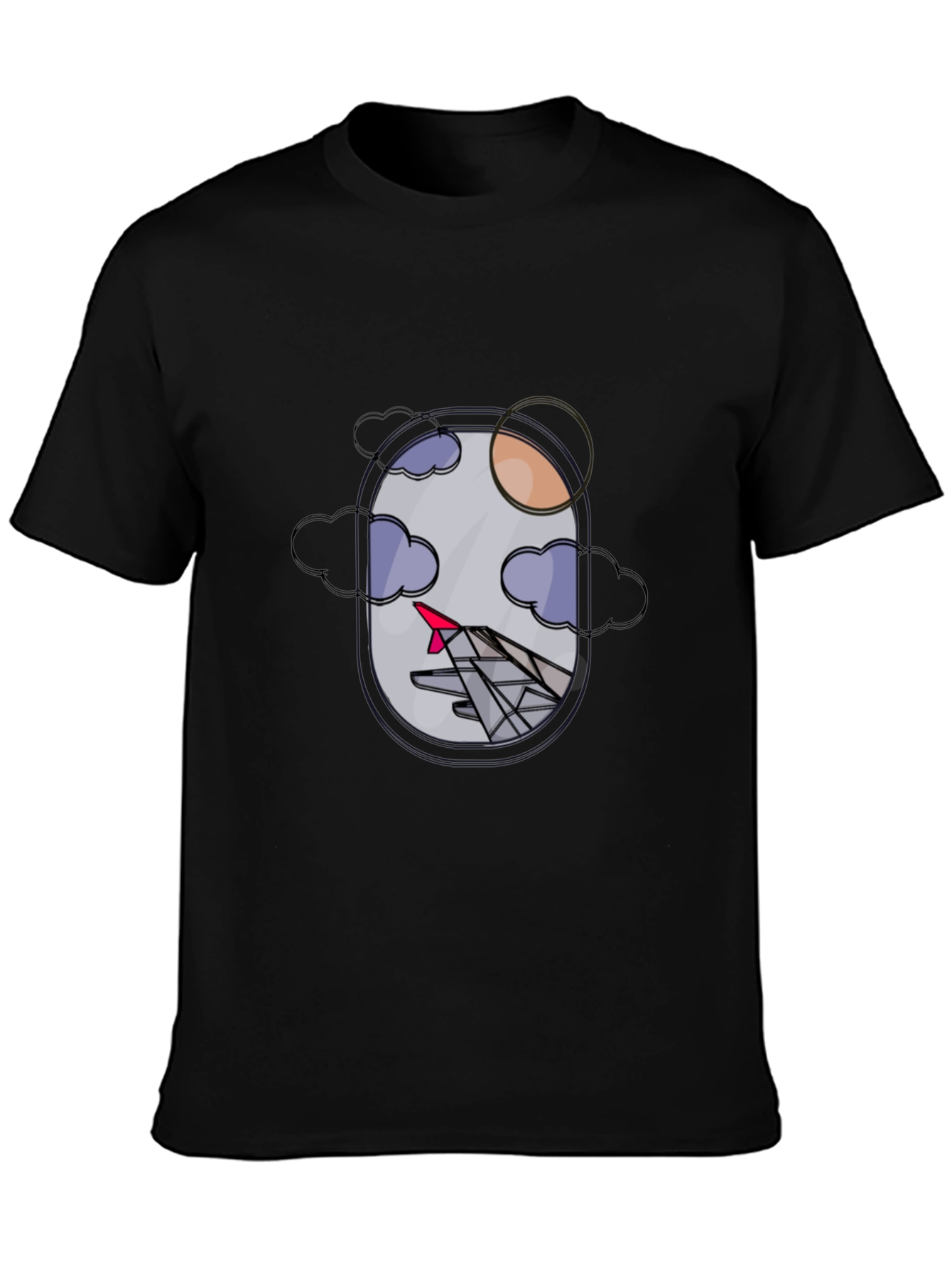 Airplane Window View Graphic T-Shirt