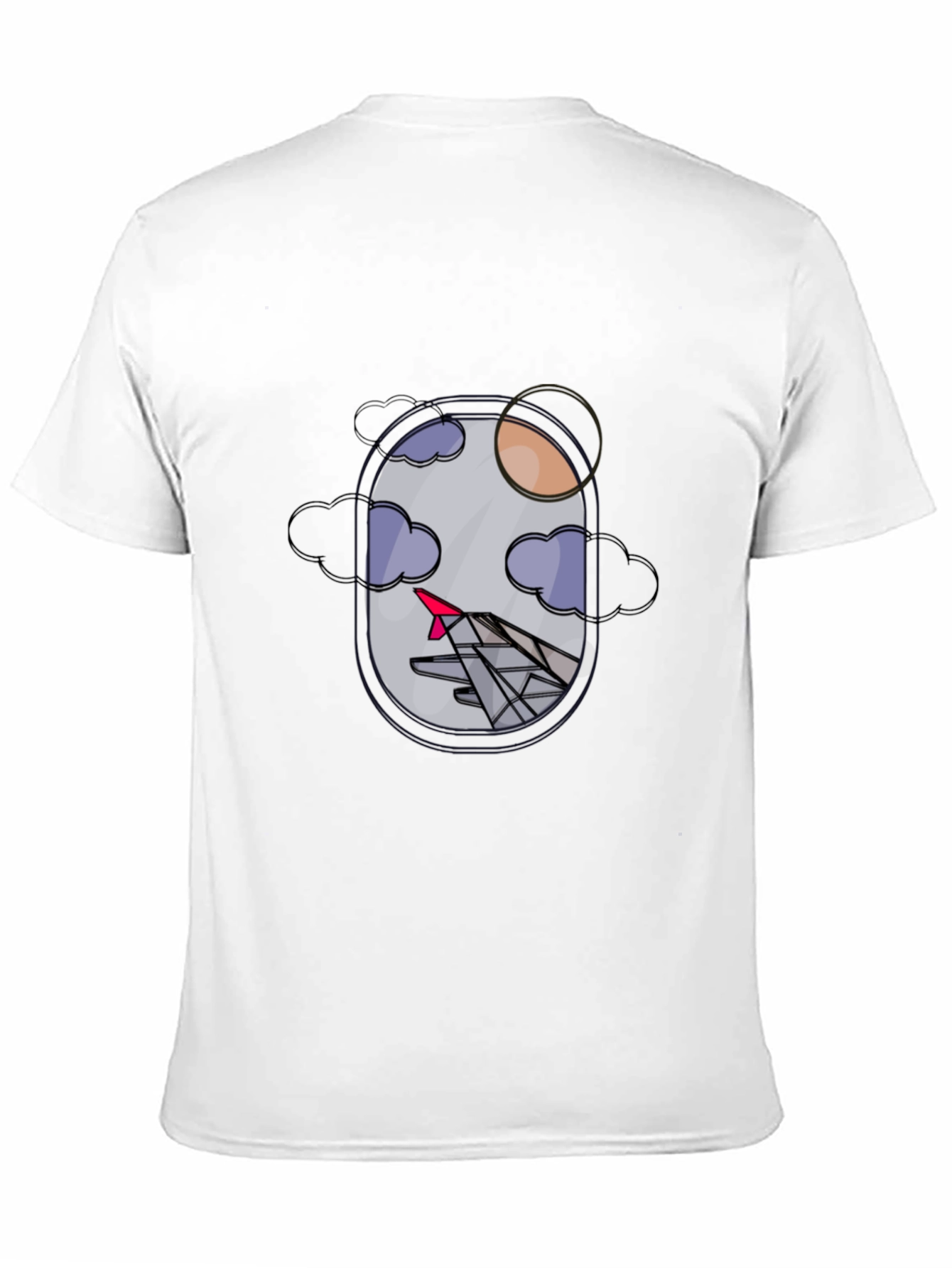 Airplane Window View Graphic T-Shirt