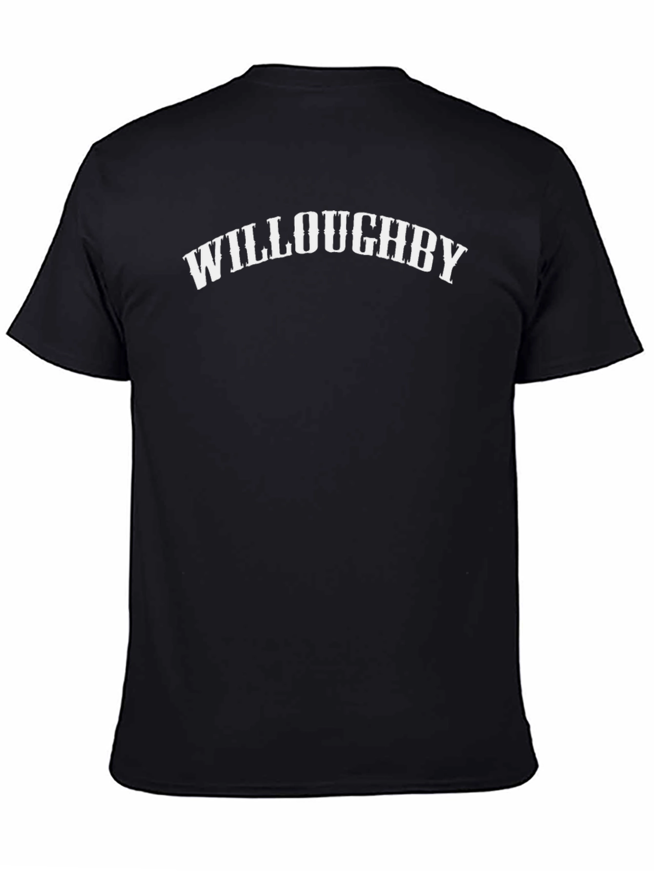 Willoughby Black Cotton Graphic Tee