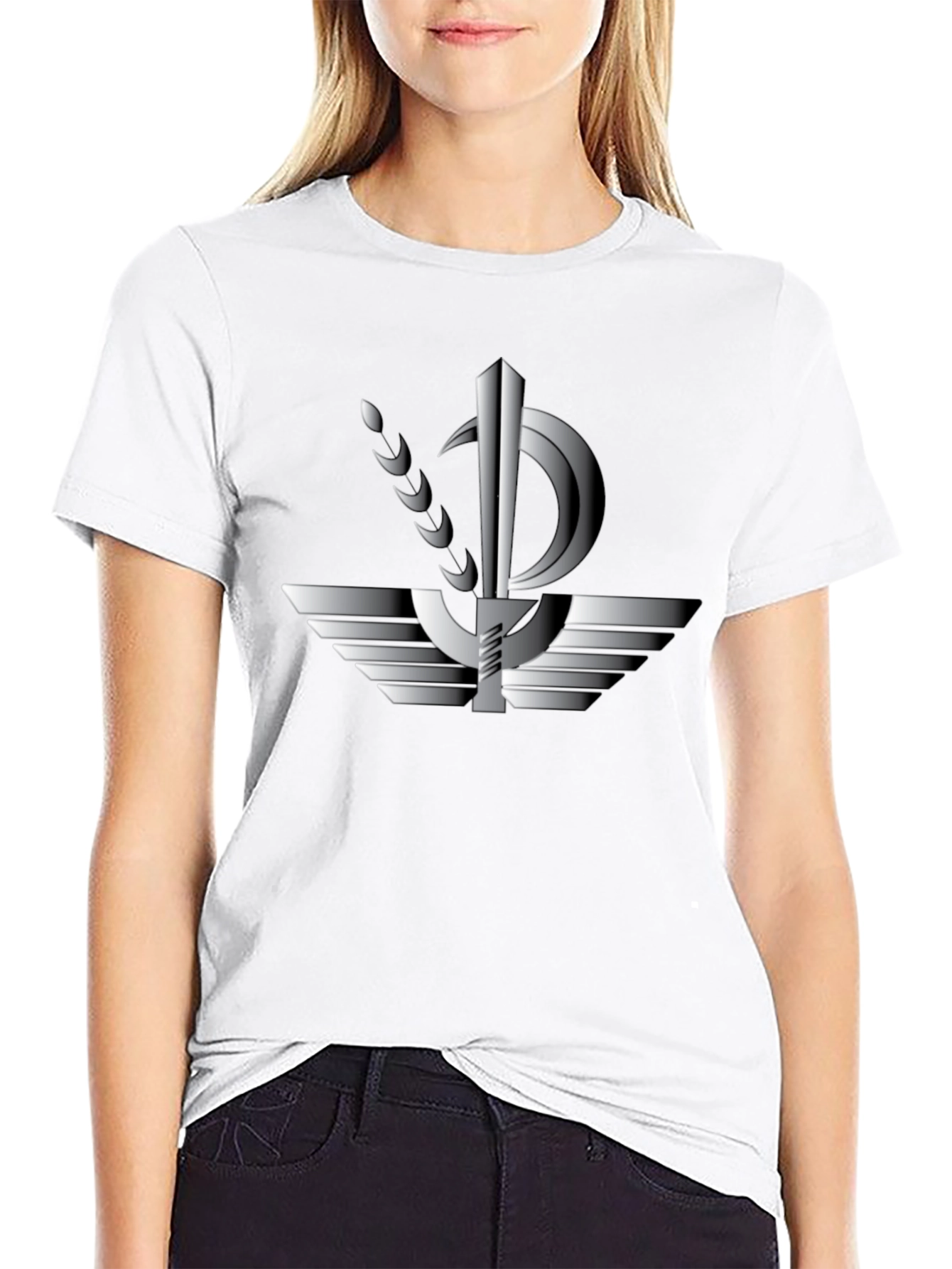 Sikh Symbol Black T-Shirt