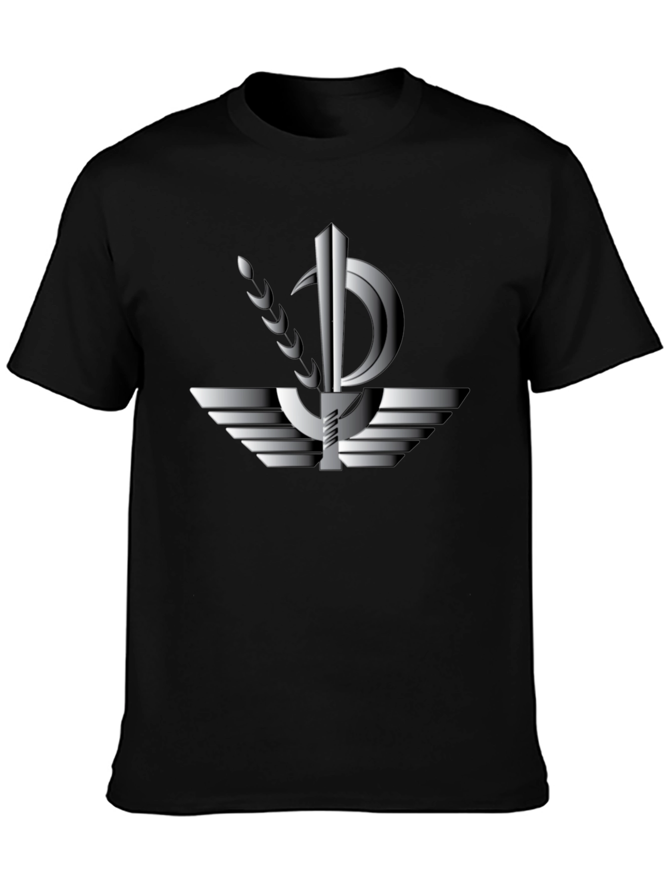Sikh Symbol Black T-Shirt
