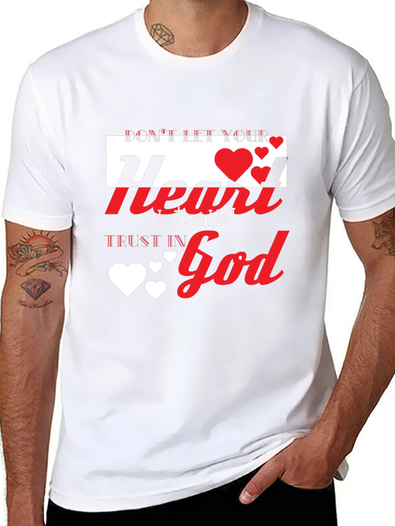 Dont Let Your Heart Be Troubled Christian T-Shirt