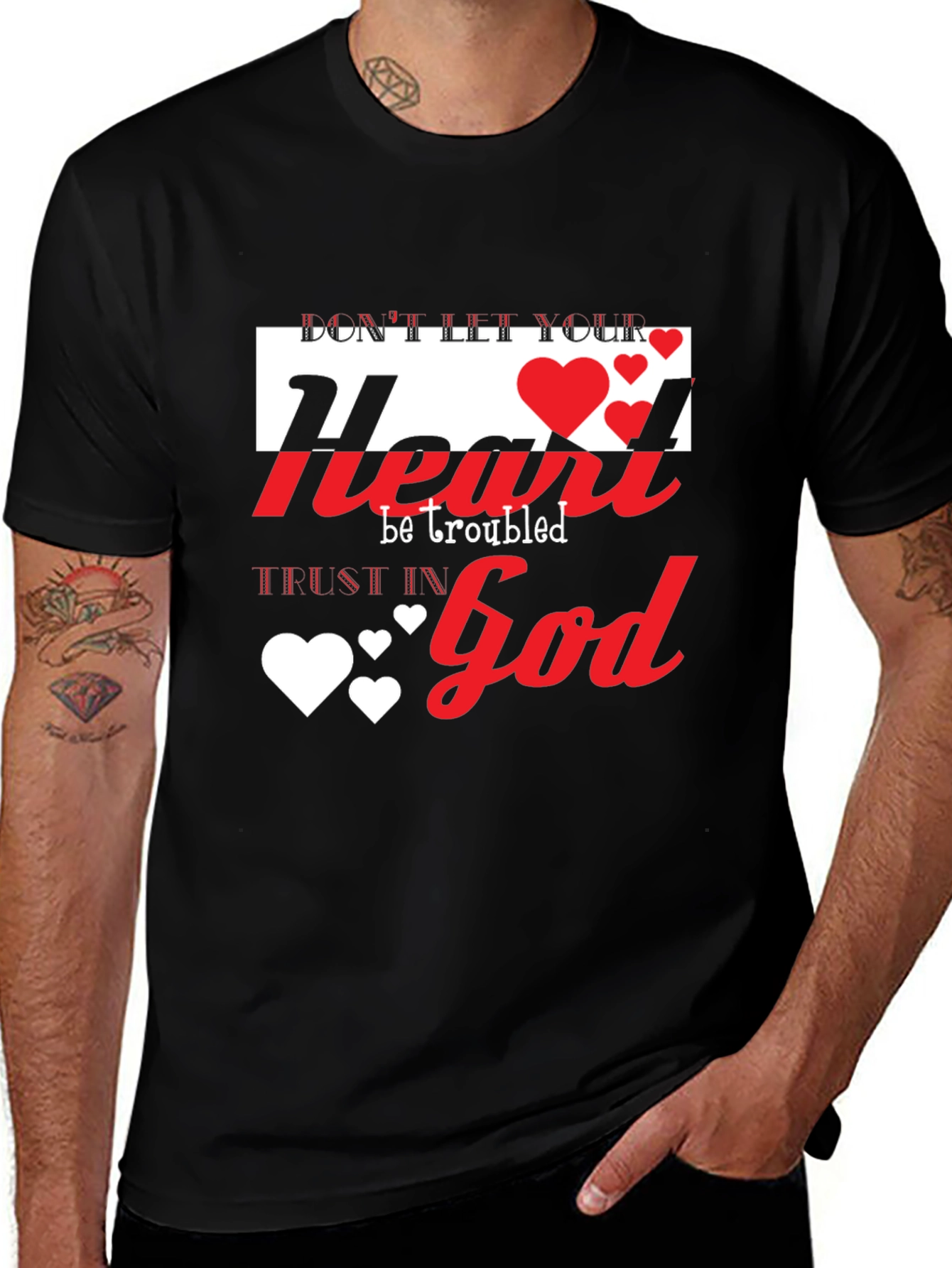 Dont Let Your Heart Be Troubled Christian T-Shirt